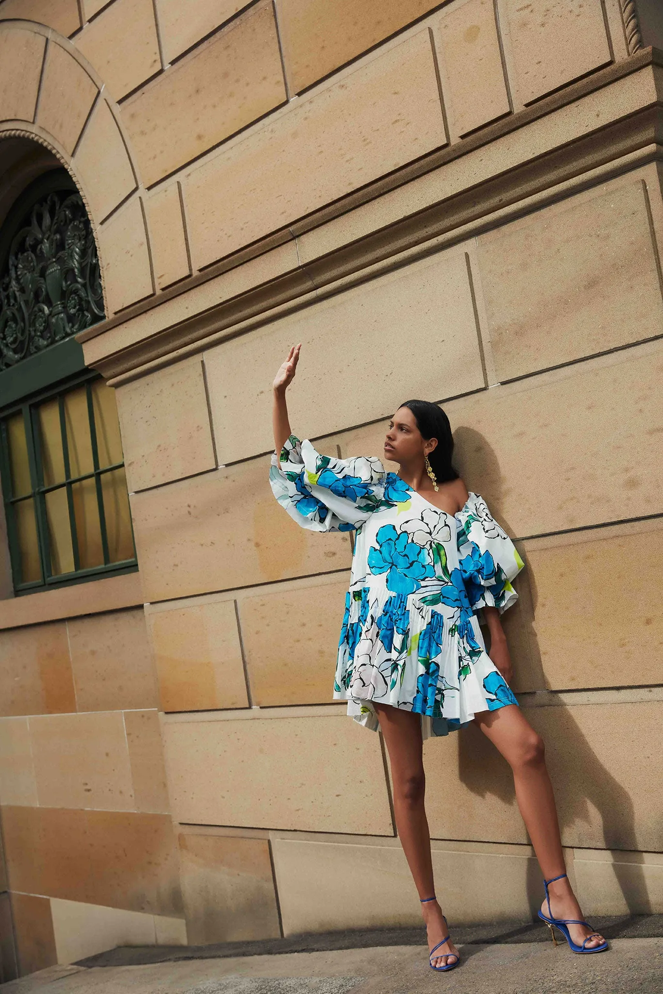 Cy Off Shoulder Smock Dress sold by Aje