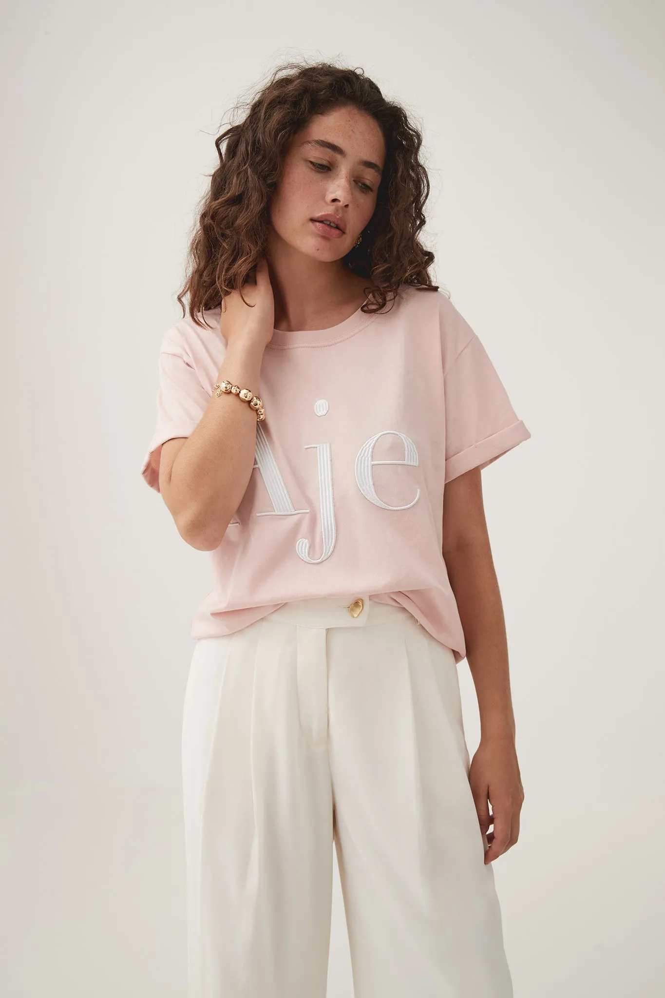 Alice Embroidered Logo Tee sold by Aje product image thumbnail 5