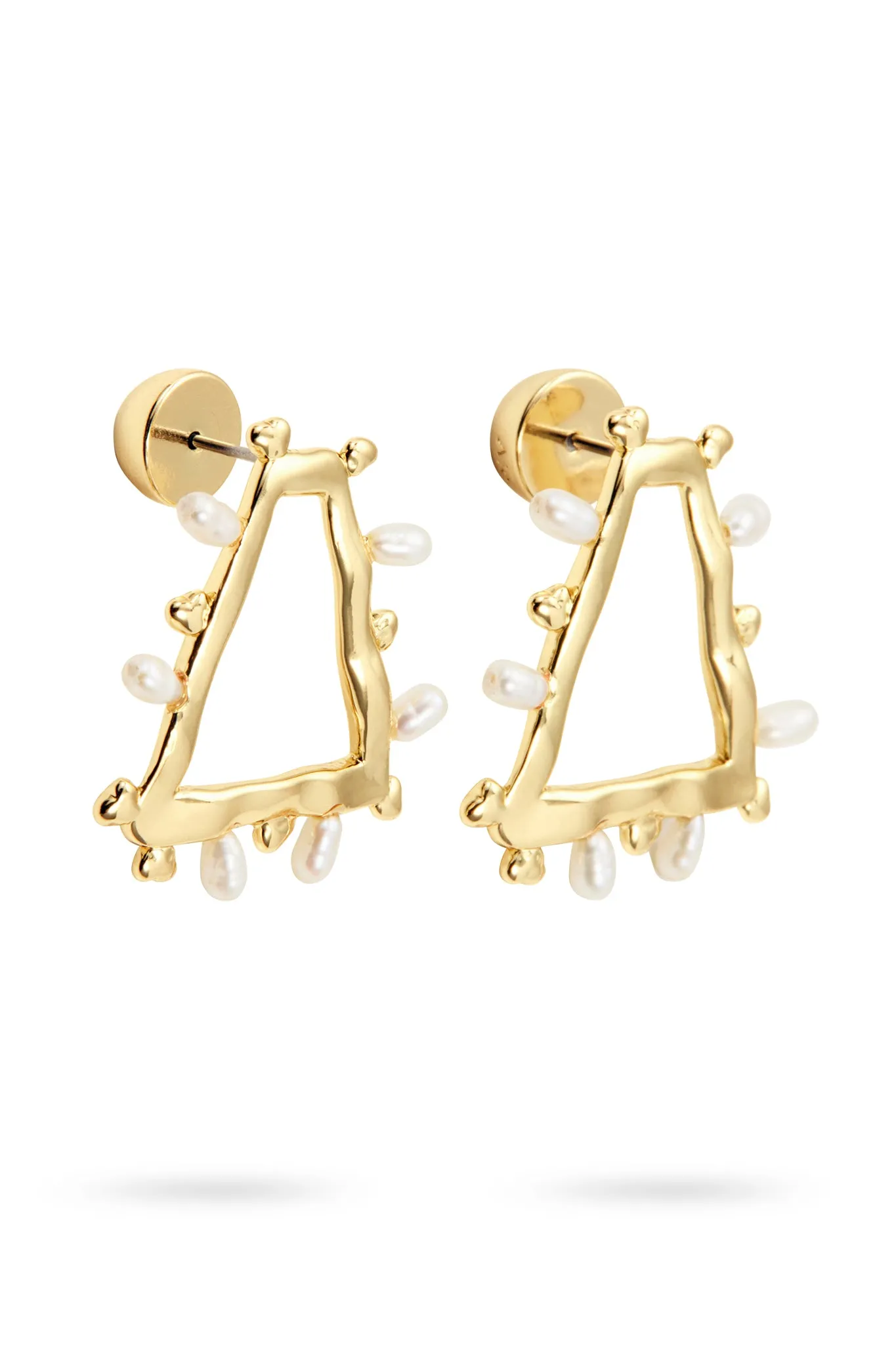 Descend Mini Pearl Hoop Stud sold by Aje product image thumbnail 2