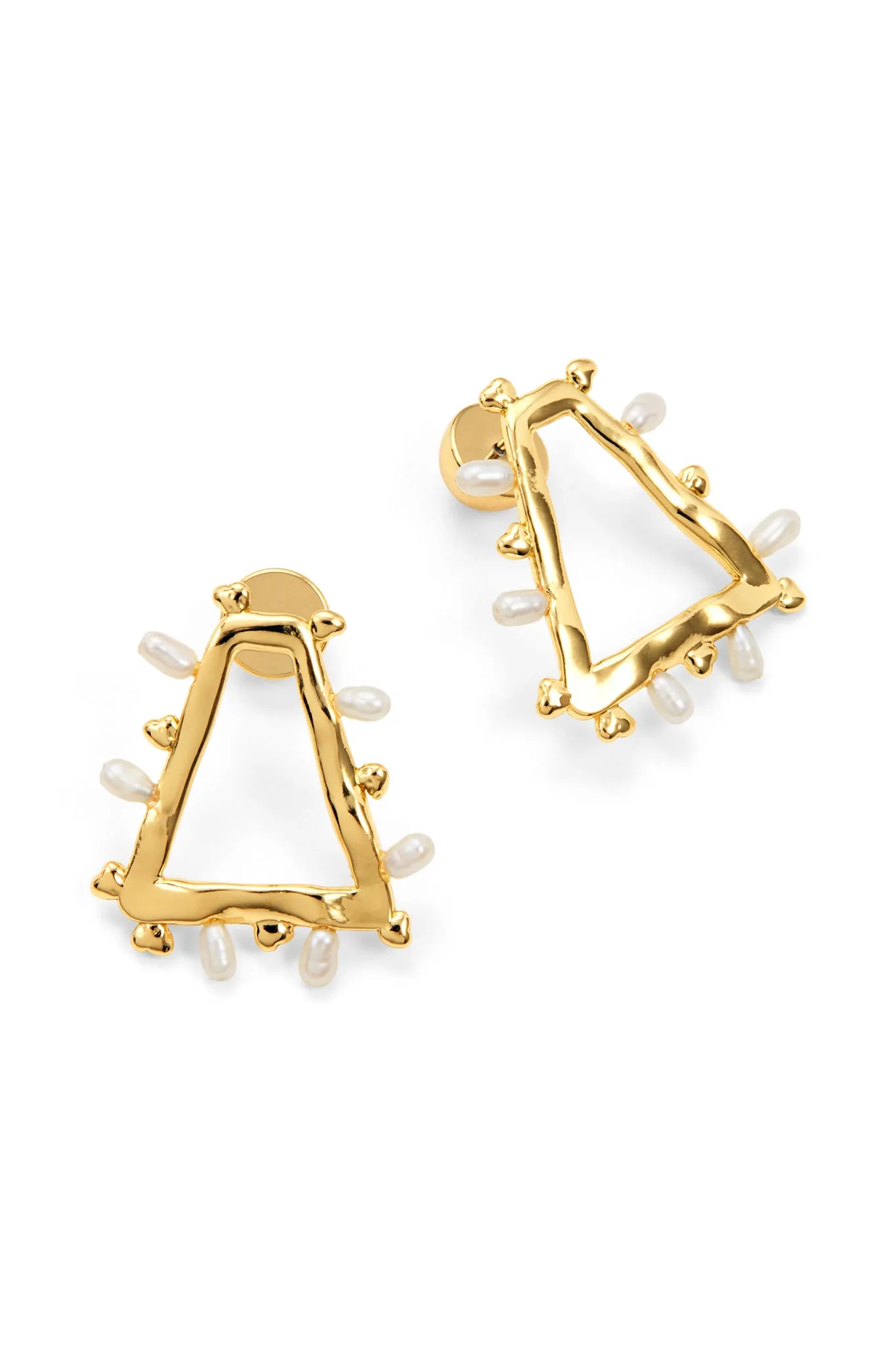 Descend Mini Pearl Hoop Stud sold by Aje product image thumbnail 3
