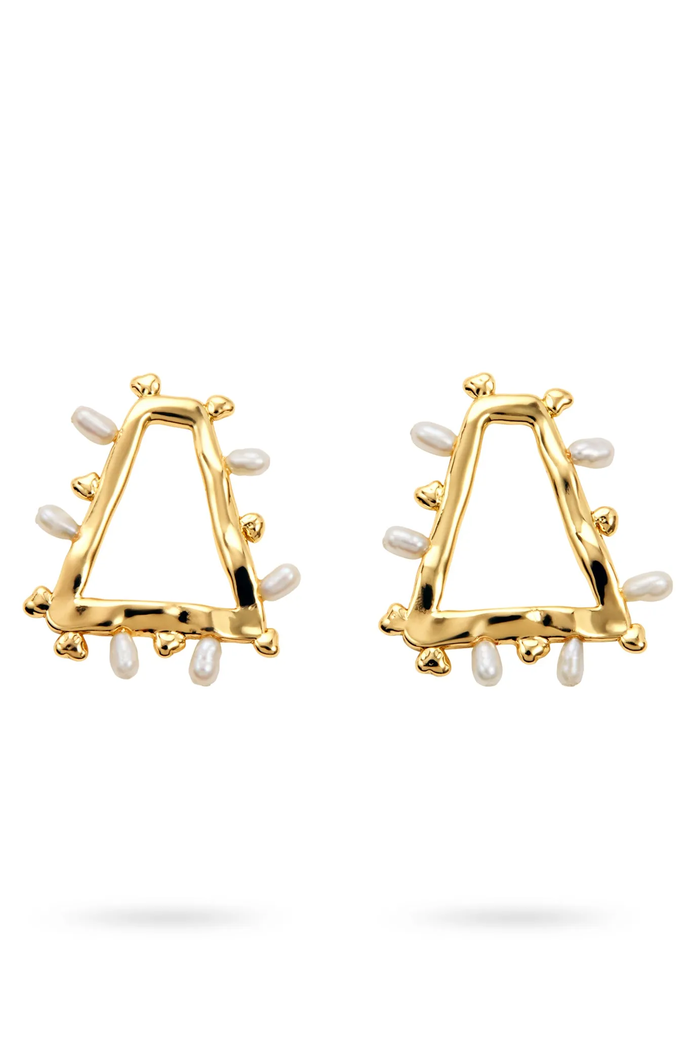 Descend Mini Pearl Hoop Stud sold by Aje