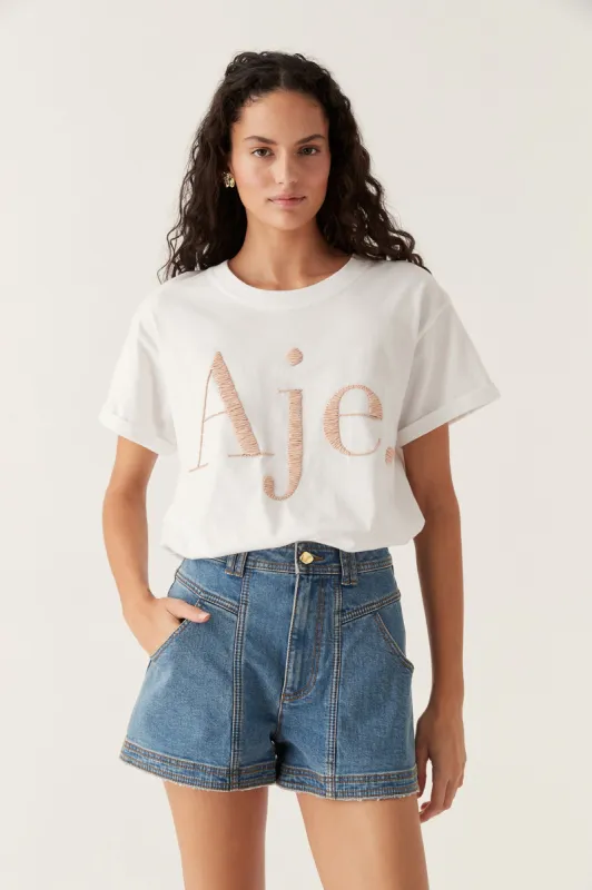 Evera Logo Heritage Tee sold by Aje