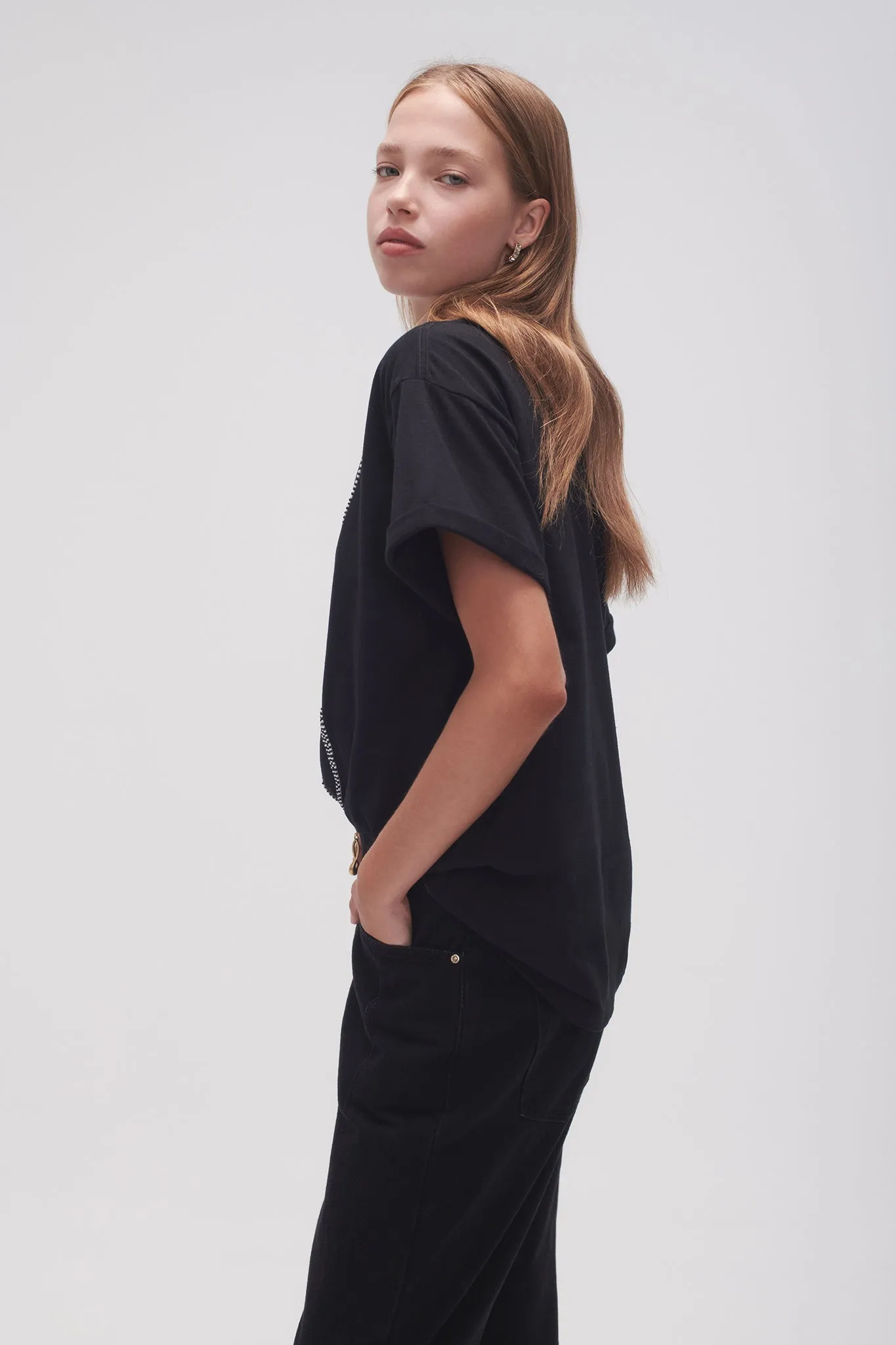 Evie Beaded Logo Tee sold by Aje product image thumbnail 5