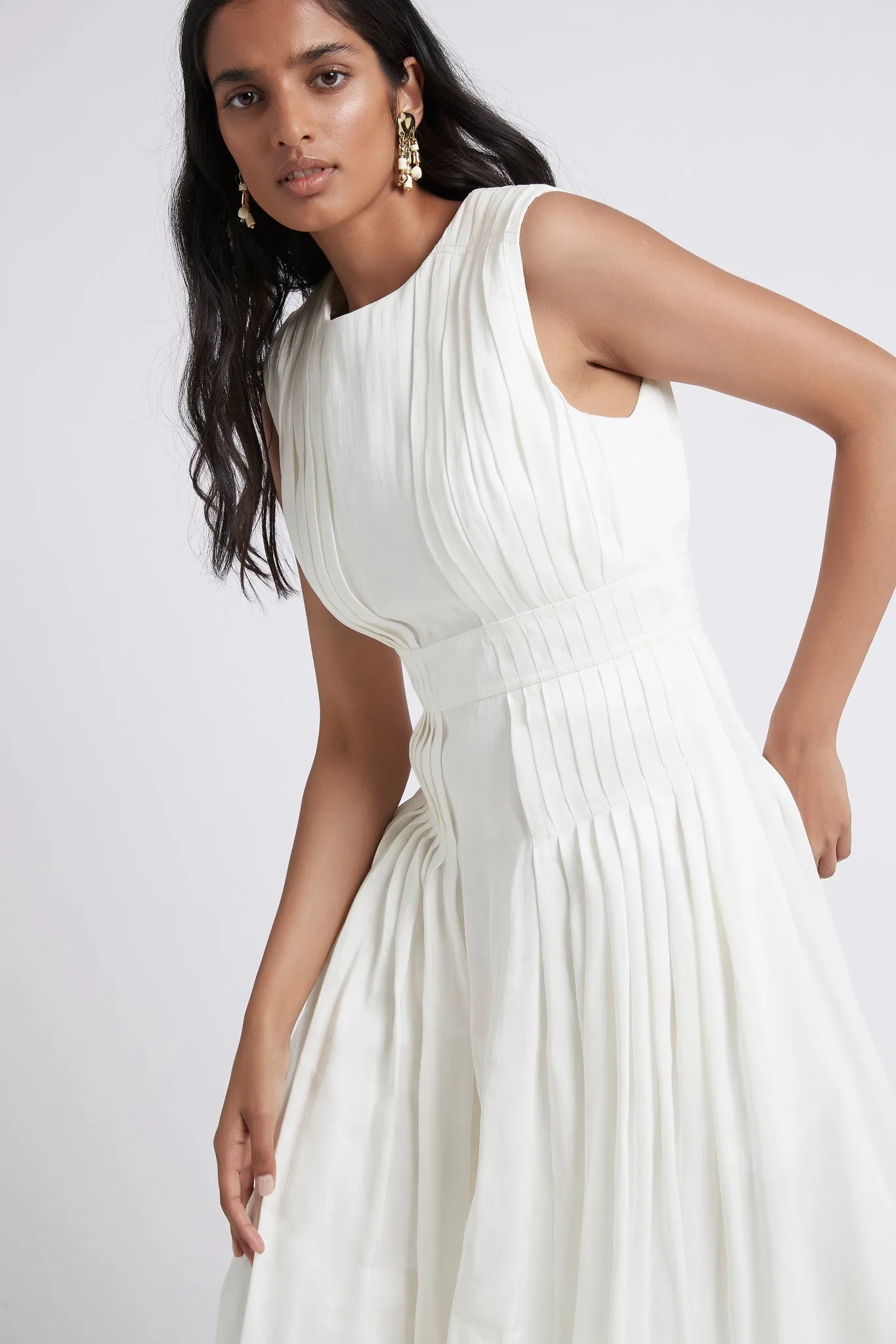 Caliente High Neck Midi Dress sold by Aje product image thumbnail 4