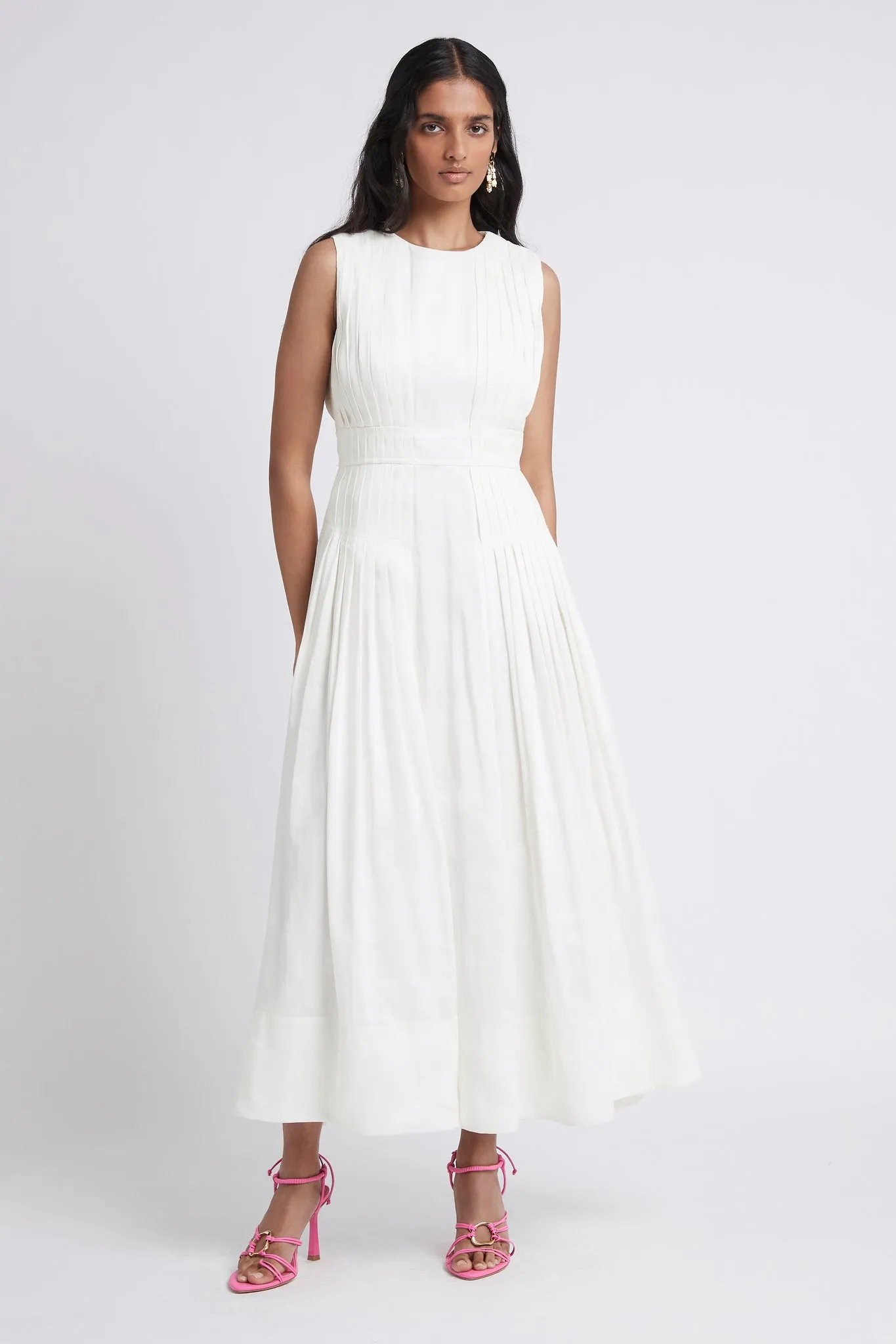 Caliente High Neck Midi Dress sold by Aje