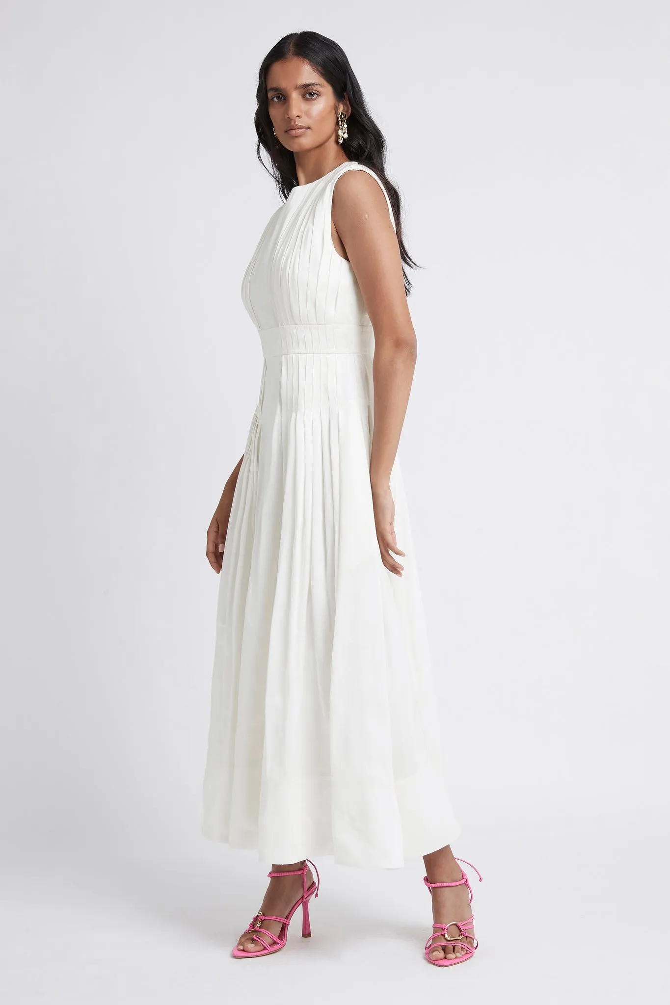 Caliente High Neck Midi Dress sold by Aje product image thumbnail 3