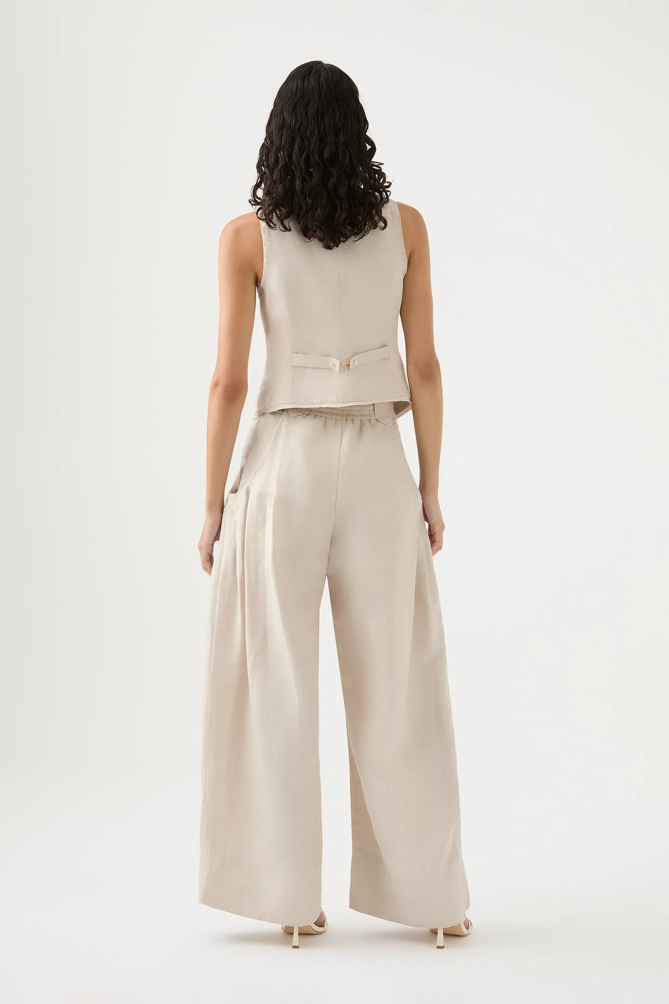 Equinox Pleated Wide Leg Pant sold by Aje product image thumbnail 5