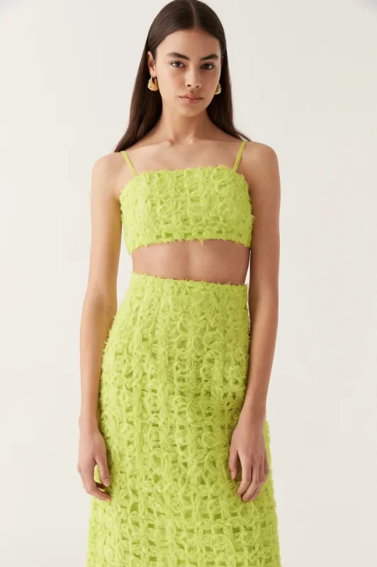 Quintette Textured Bralette sold by Aje
