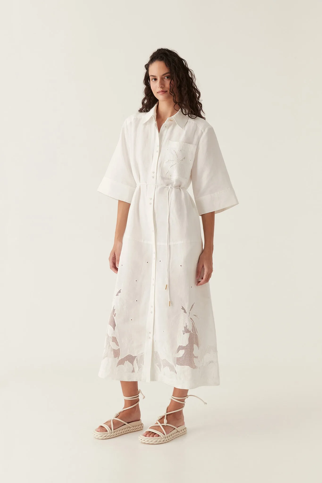 Agua Embroidered Shirt Dress sold by Aje product image thumbnail 5