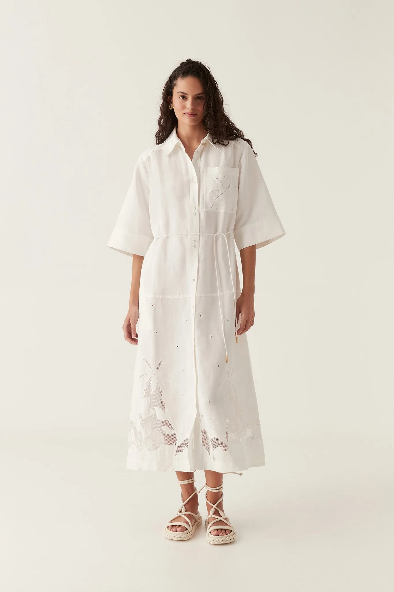 Agua Embroidered Shirt Dress sold by Aje product image thumbnail 3