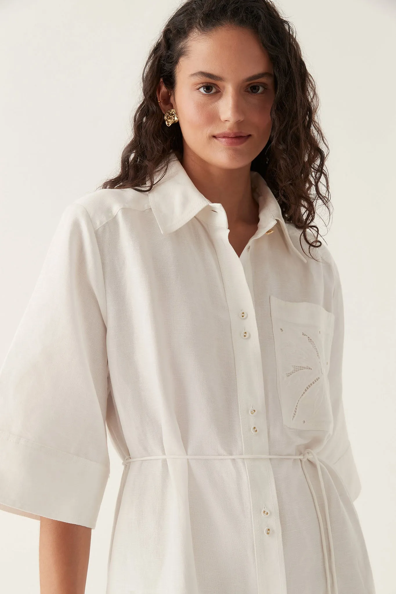 Agua Embroidered Shirt Dress sold by Aje product image thumbnail 4