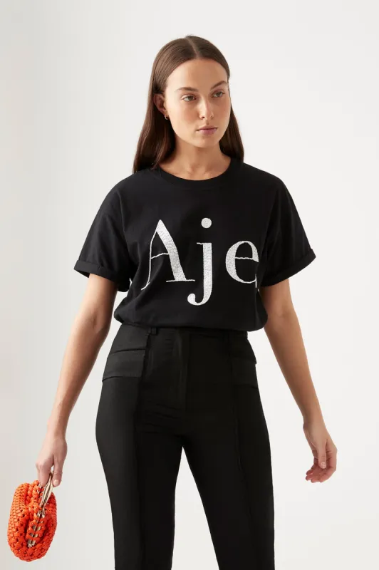 Classic Embellished Logo Tee sold by Aje