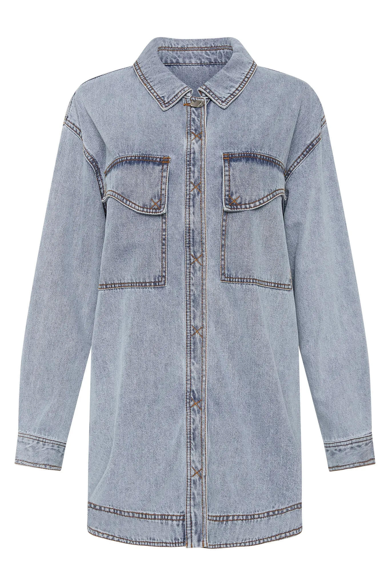 Corie Longline Denim Shirt sold by Aje product image thumbnail 2