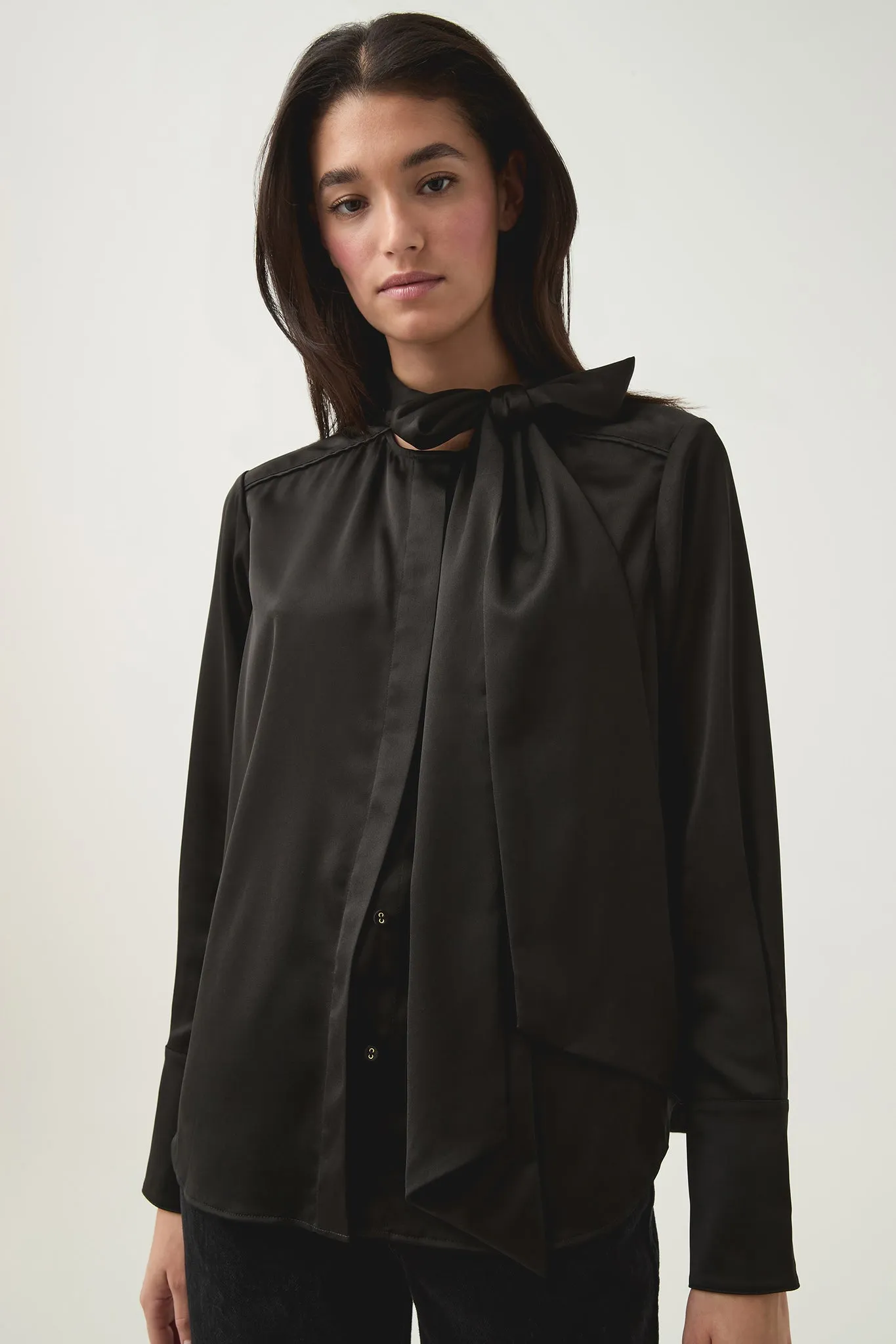 Dura Pussy Bow Blouse sold by Aje