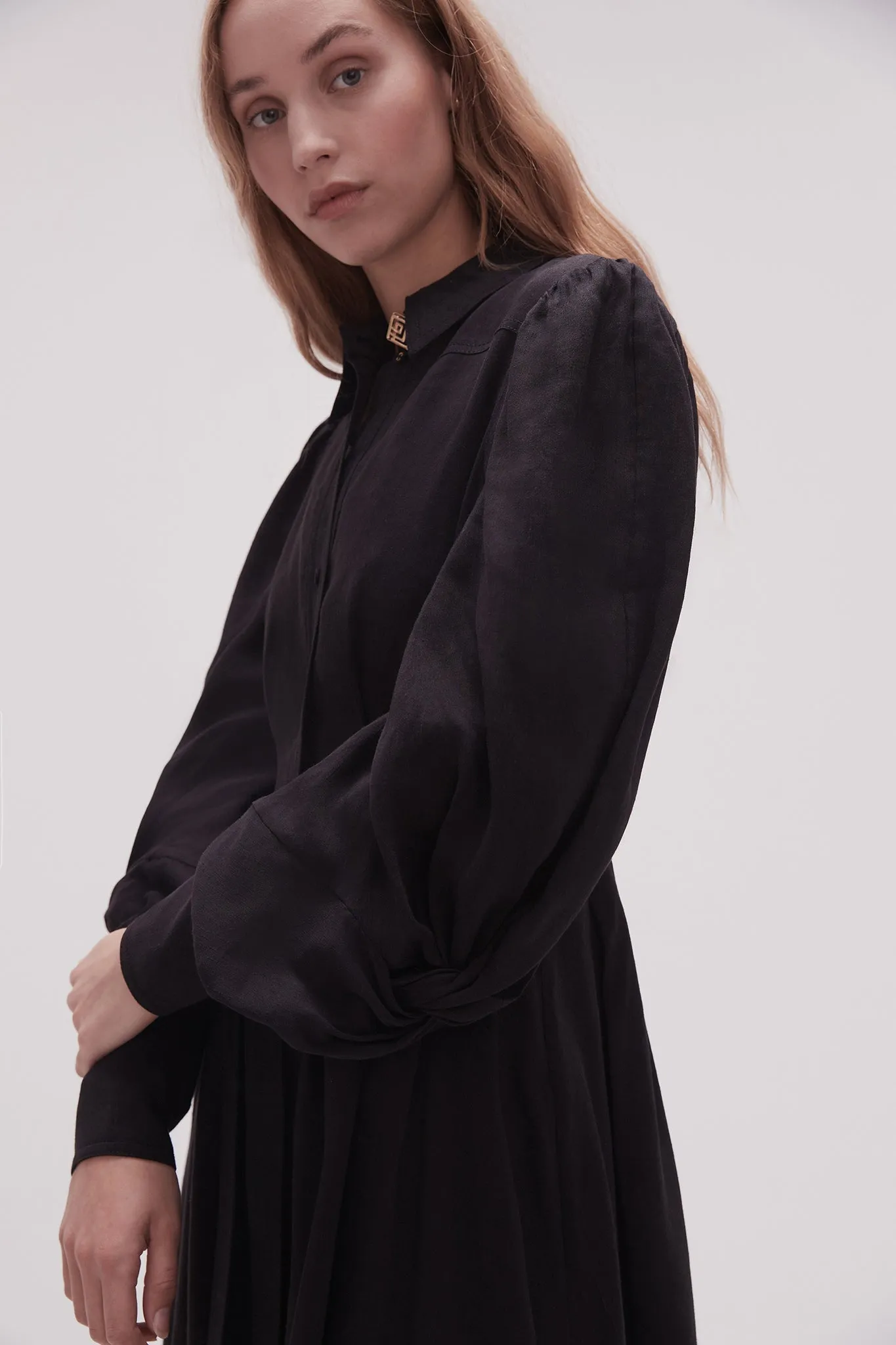 Bonnie Knot Sleeve Midi Dress sold by Aje product image thumbnail 4