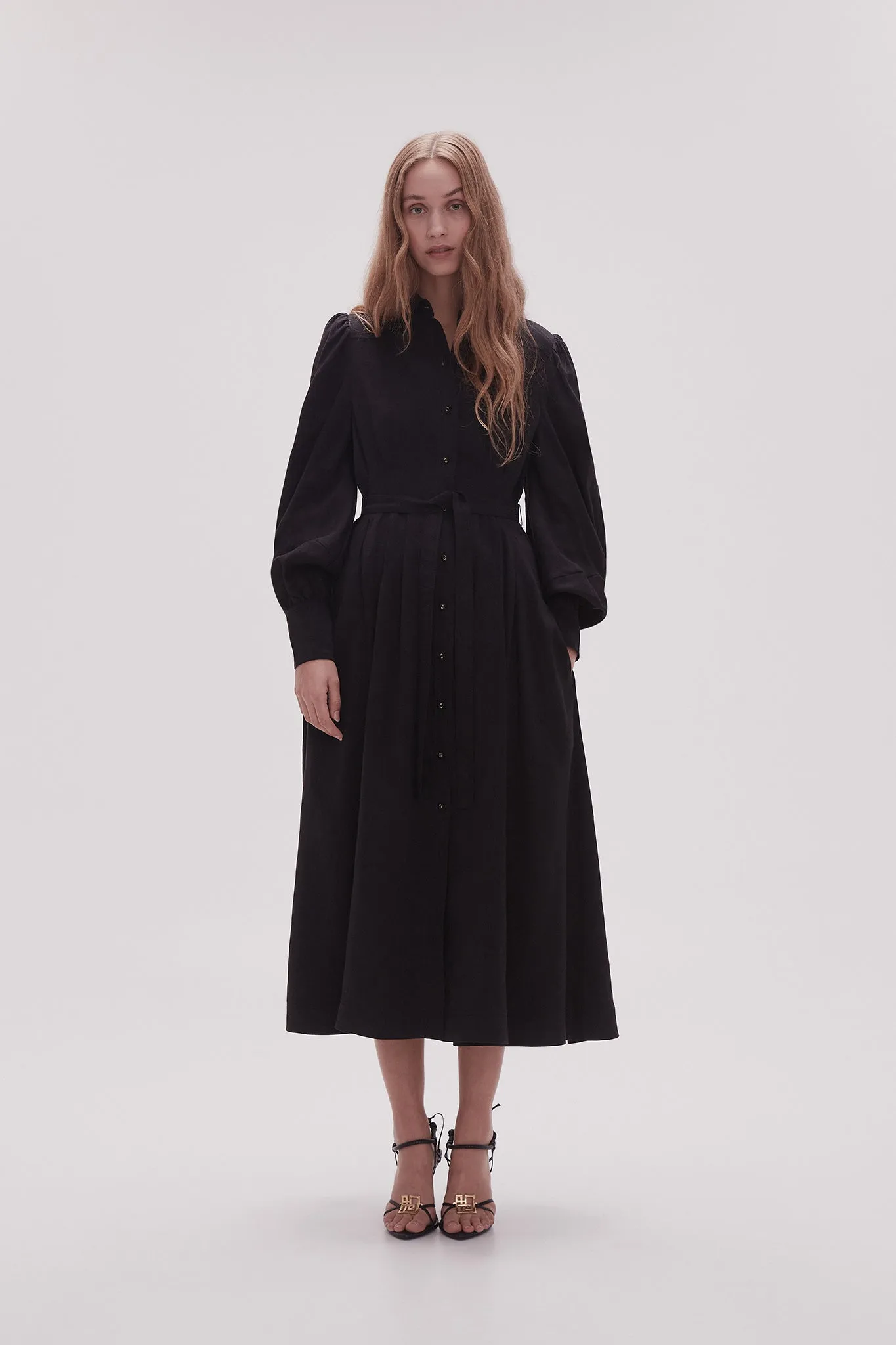 Bonnie Knot Sleeve Midi Dress sold by Aje
