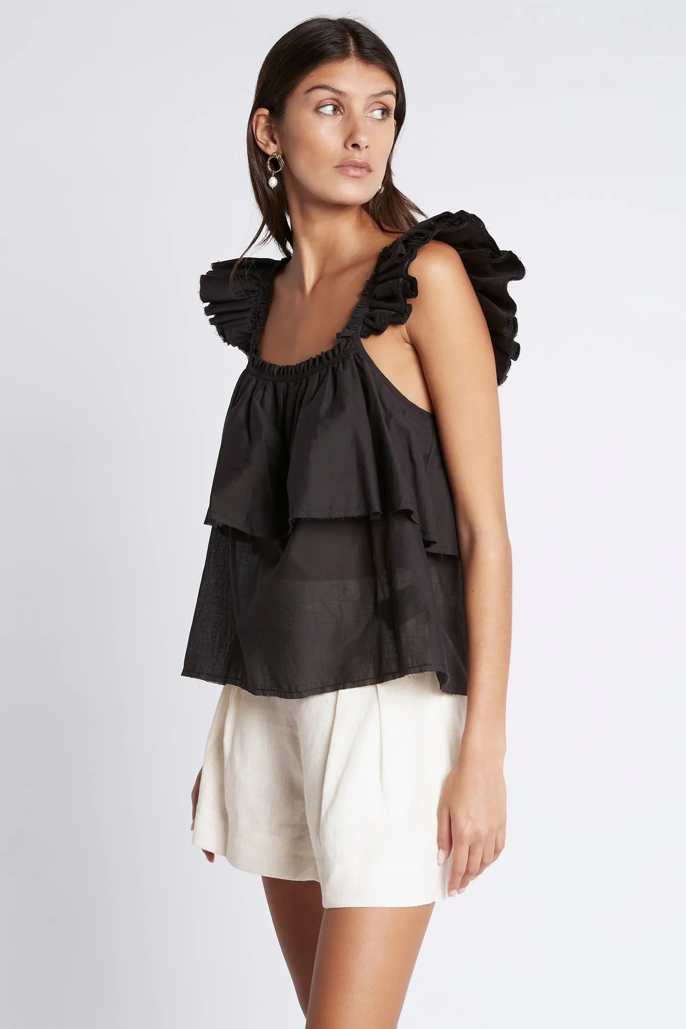 Romance Ruffle Shoulder Cami sold by Aje product image thumbnail 5