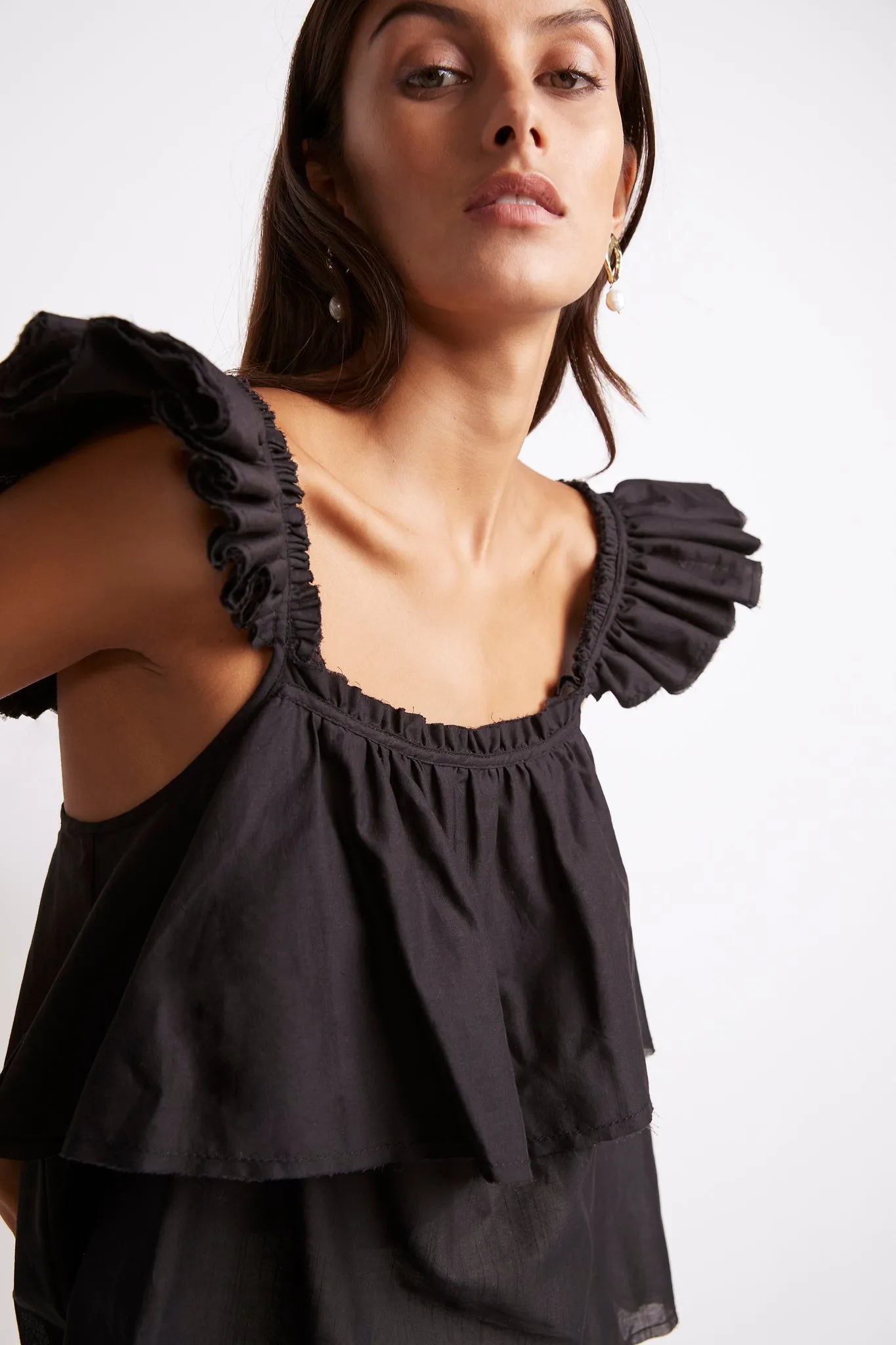 Romance Ruffle Shoulder Cami sold by Aje product image thumbnail 4