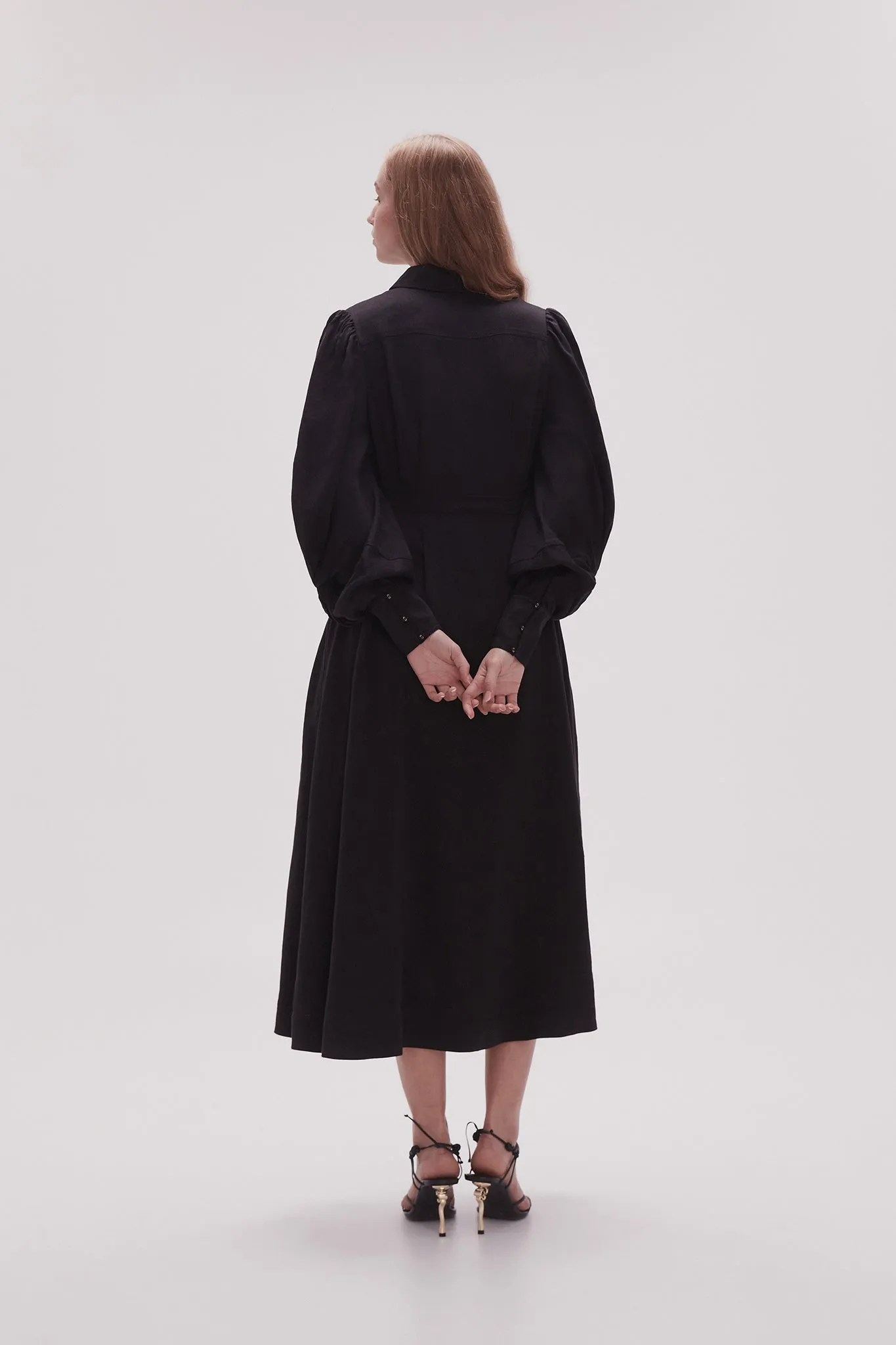 Bonnie Knot Sleeve Midi Dress sold by Aje product image thumbnail 5