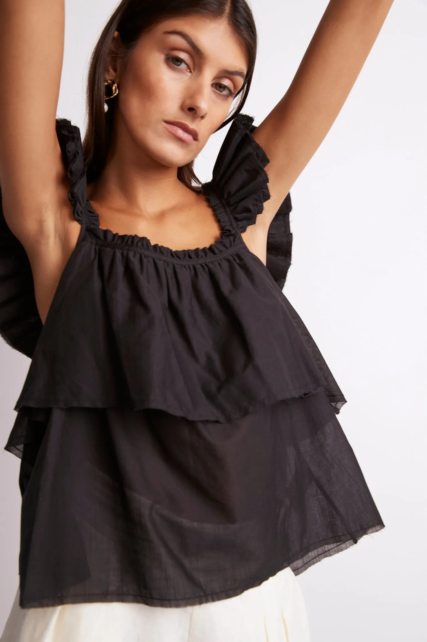 Romance Ruffle Shoulder Cami sold by Aje product image thumbnail 3