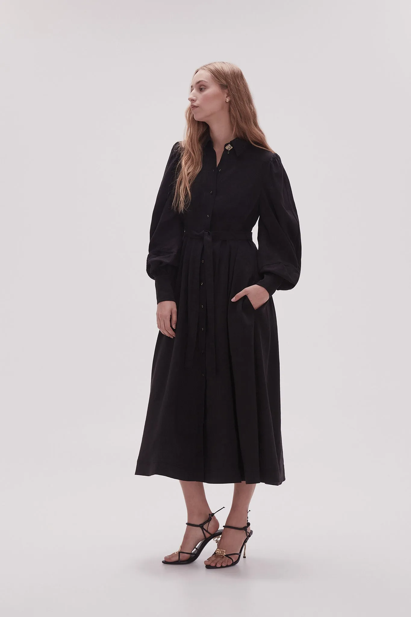 Bonnie Knot Sleeve Midi Dress sold by Aje product image thumbnail 3