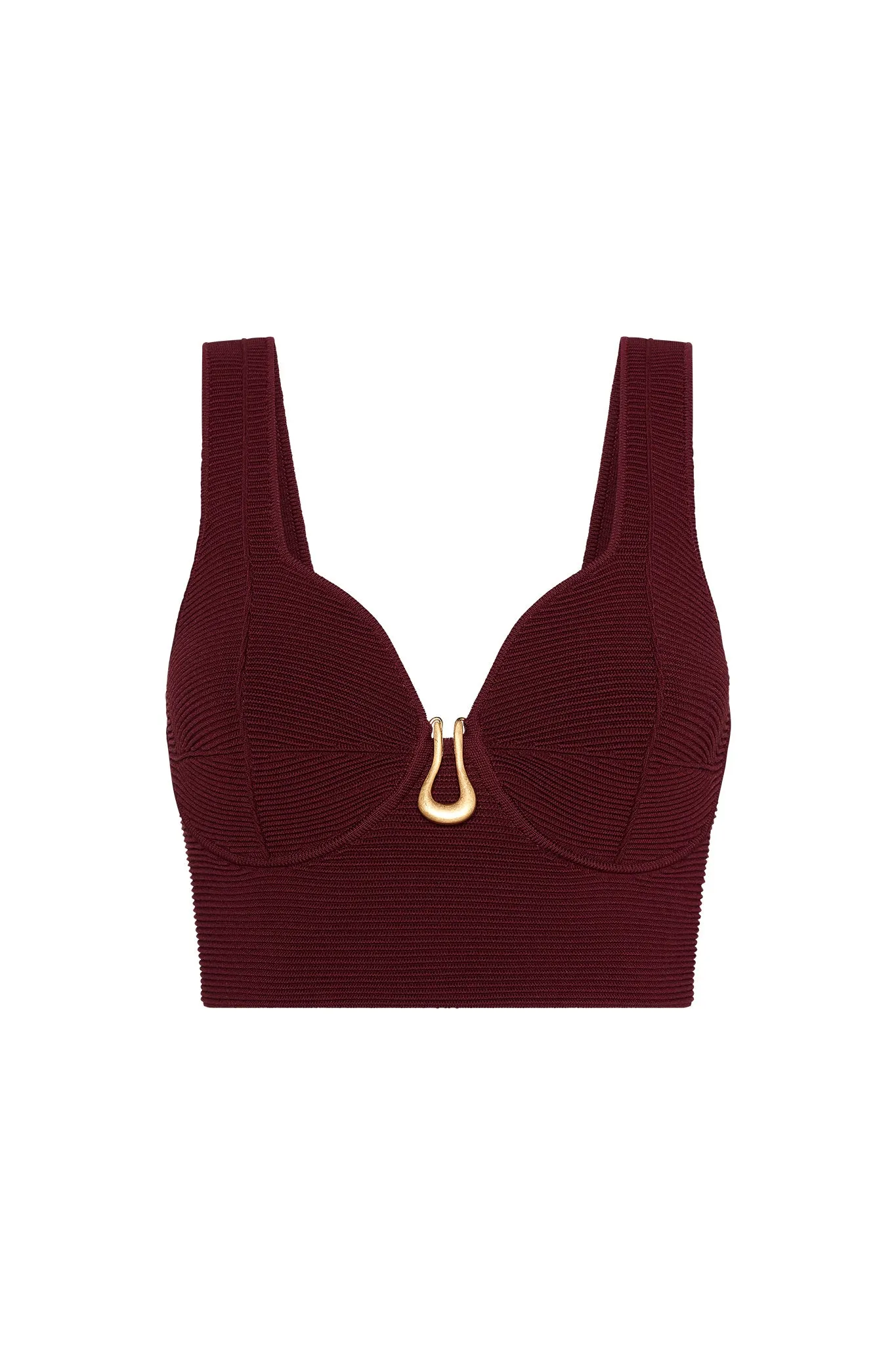 Clay Sculptural Knit Bralette sold by Aje product image thumbnail 2