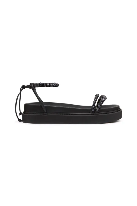 Arielle Shell Wooden Platform Sandal | Parallel