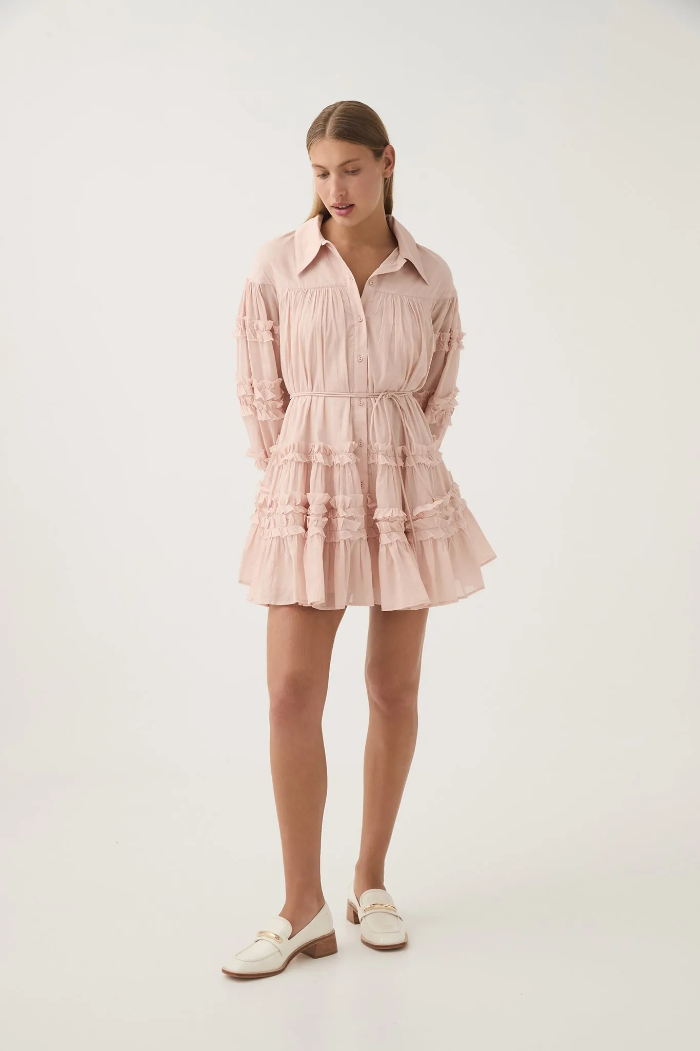 Pastiche Tiered Mini Dress sold by Aje product image thumbnail 3