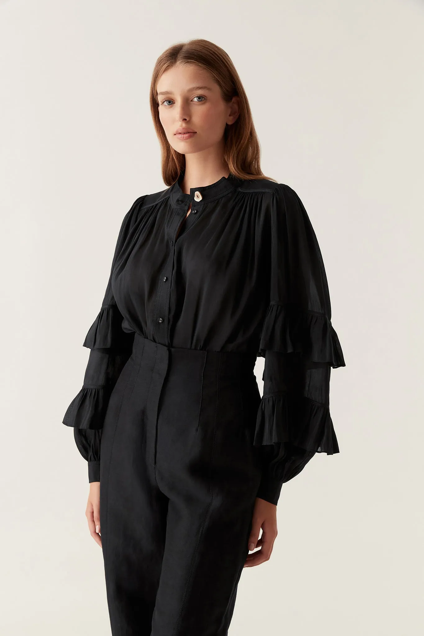 Faith Ruffle Blouse sold by Aje product image thumbnail 3