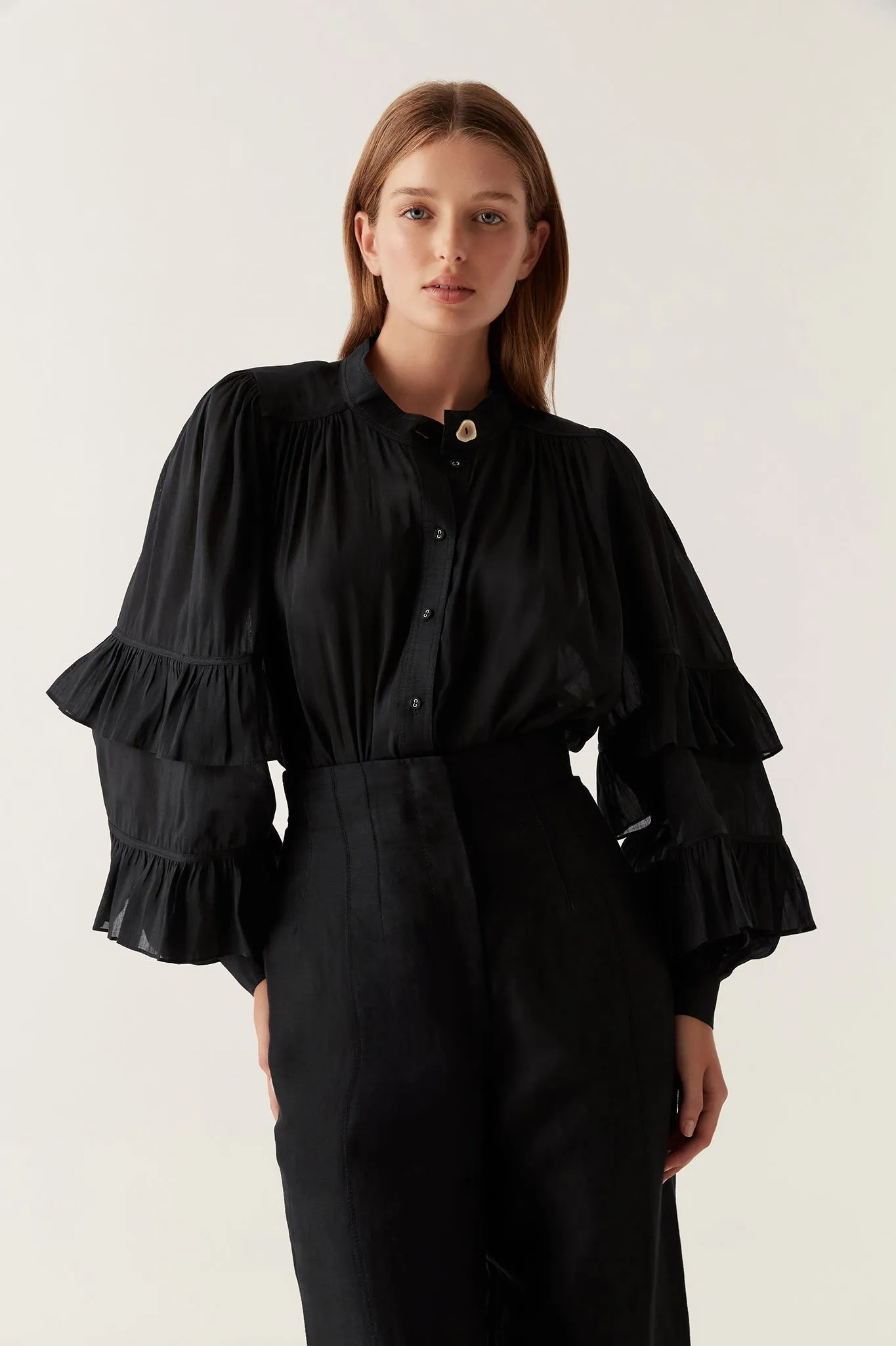 Faith Ruffle Blouse sold by Aje product image thumbnail 5