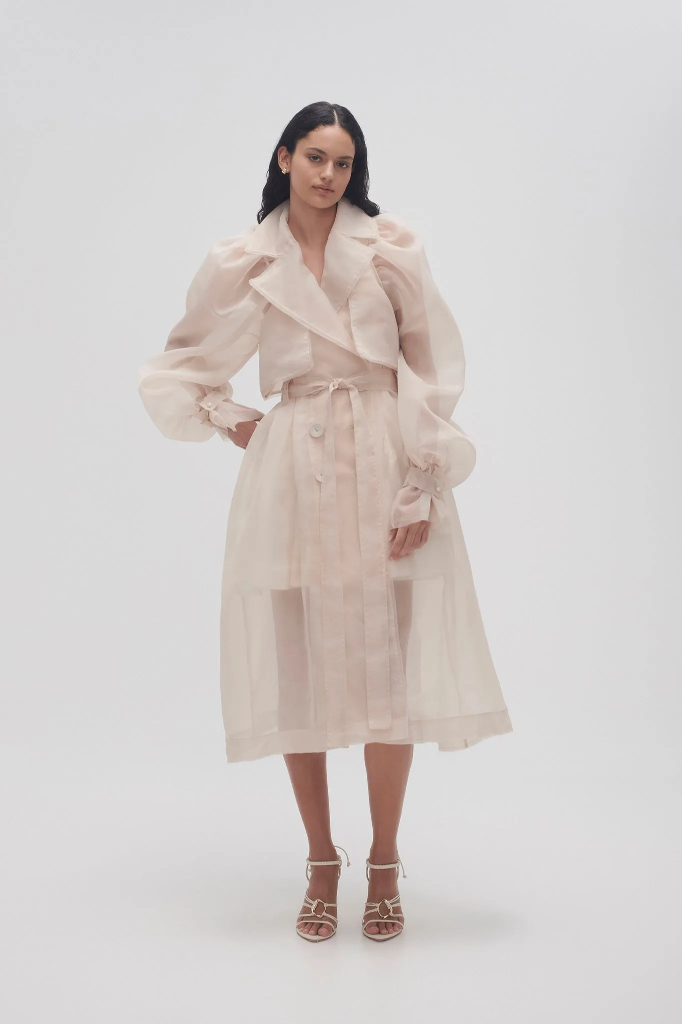 Roxanne Organza Trench Coat sold by Aje