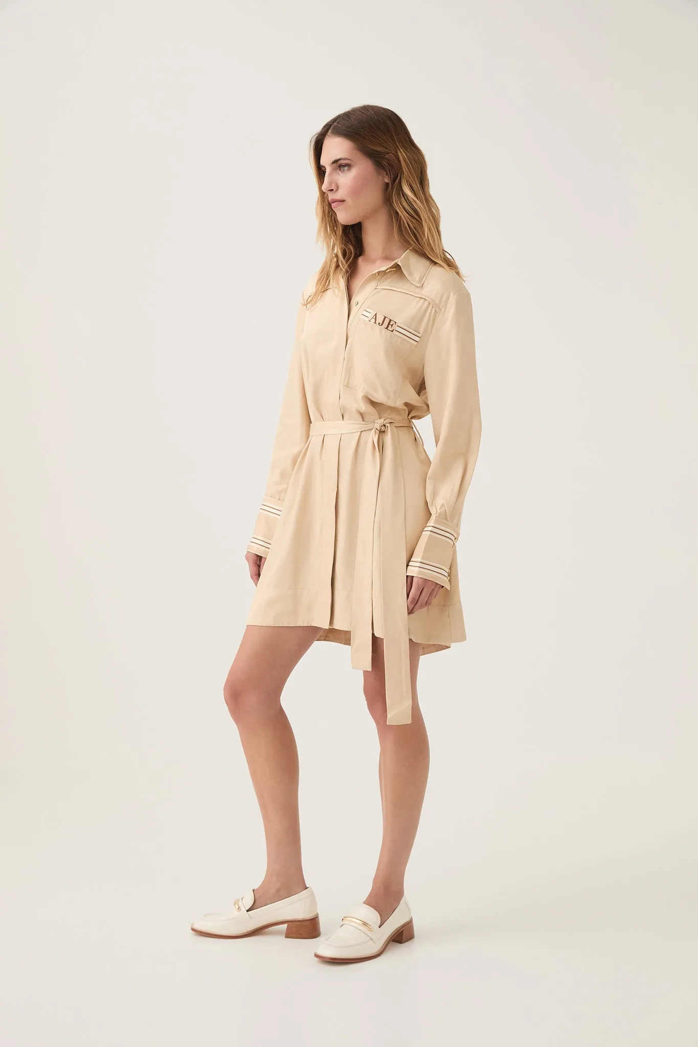Enfilade Logo Mini Dress sold by Aje product image thumbnail 5