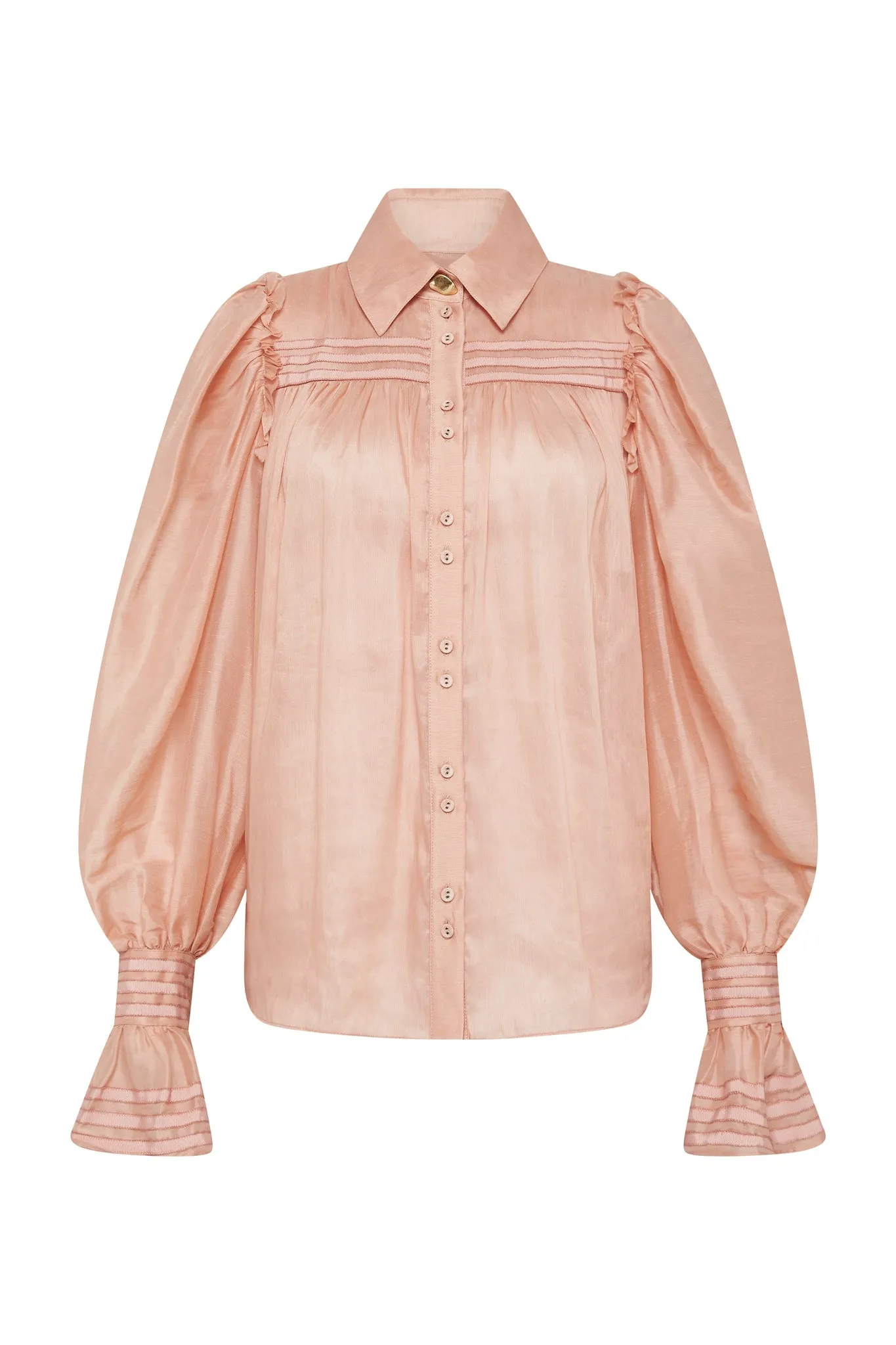 Palms Button Puff Sleeve Blouse sold by Aje product image thumbnail 2