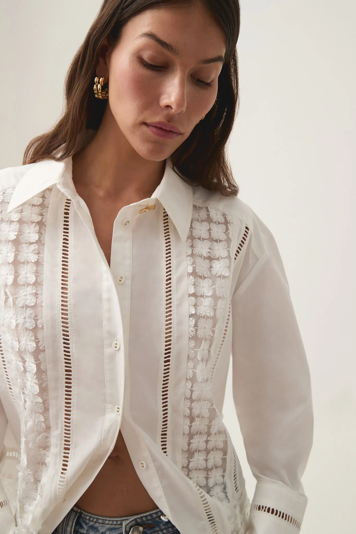 Alice Daisy Lace Shirt sold by Aje product image thumbnail 4