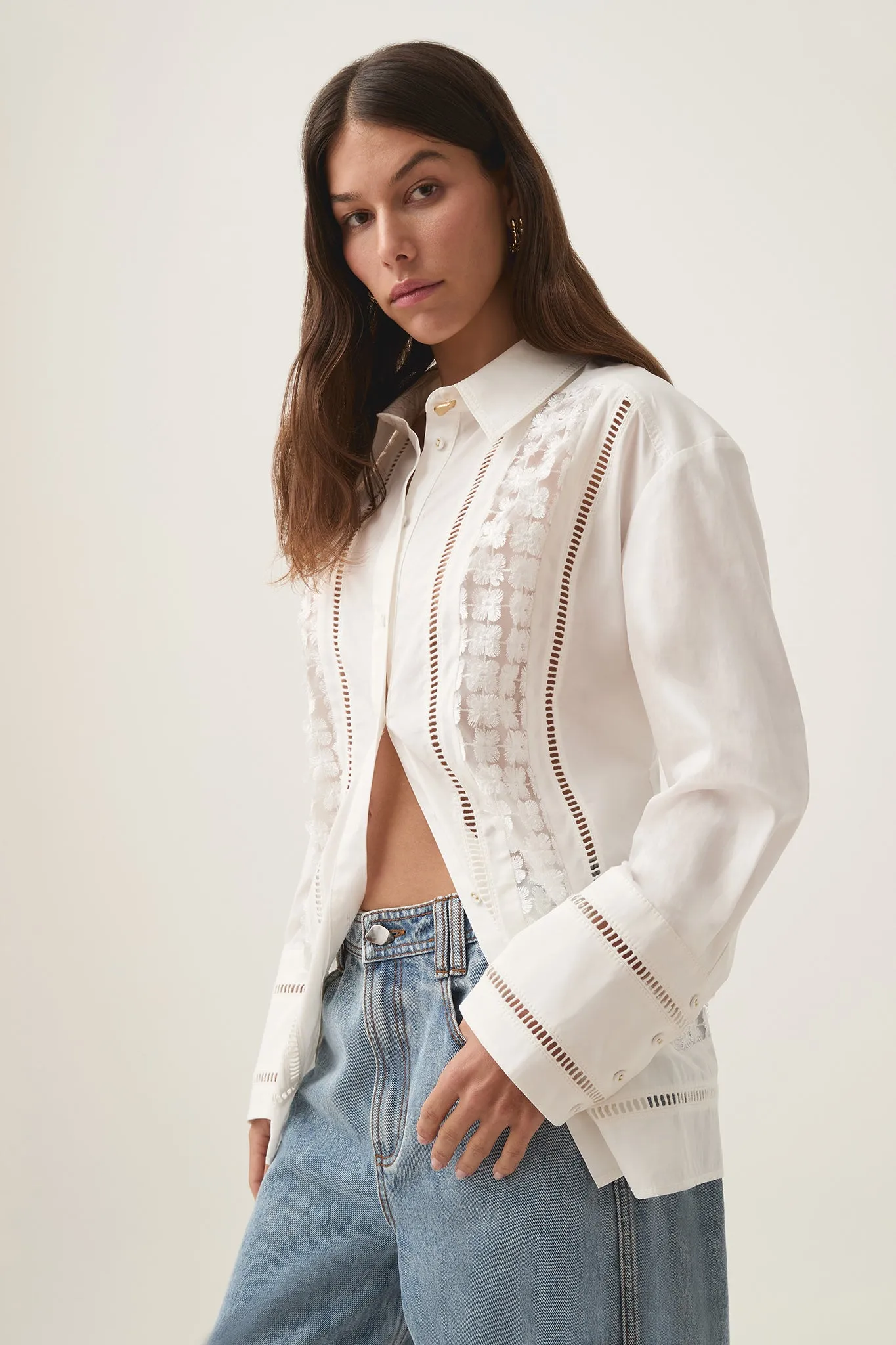 Alice Daisy Lace Shirt sold by Aje product image thumbnail 3