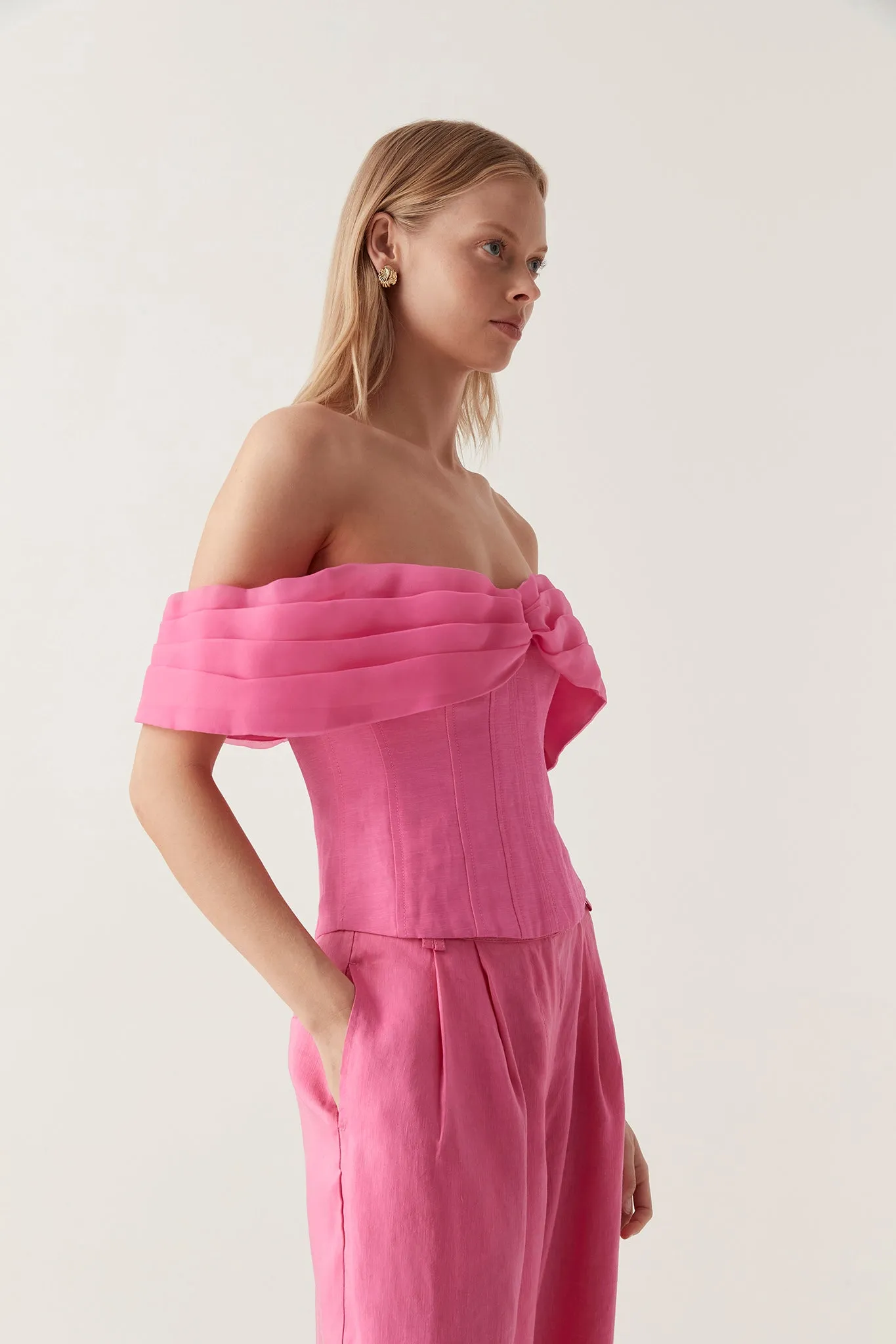 Cordelia Corseted Crop Top sold by Aje product image thumbnail 5