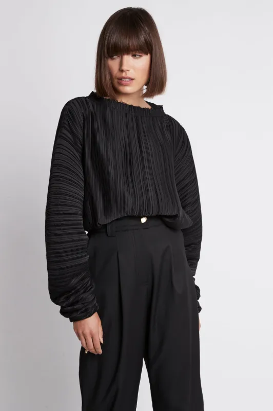 Ripple Pleated Blouse sold by Aje