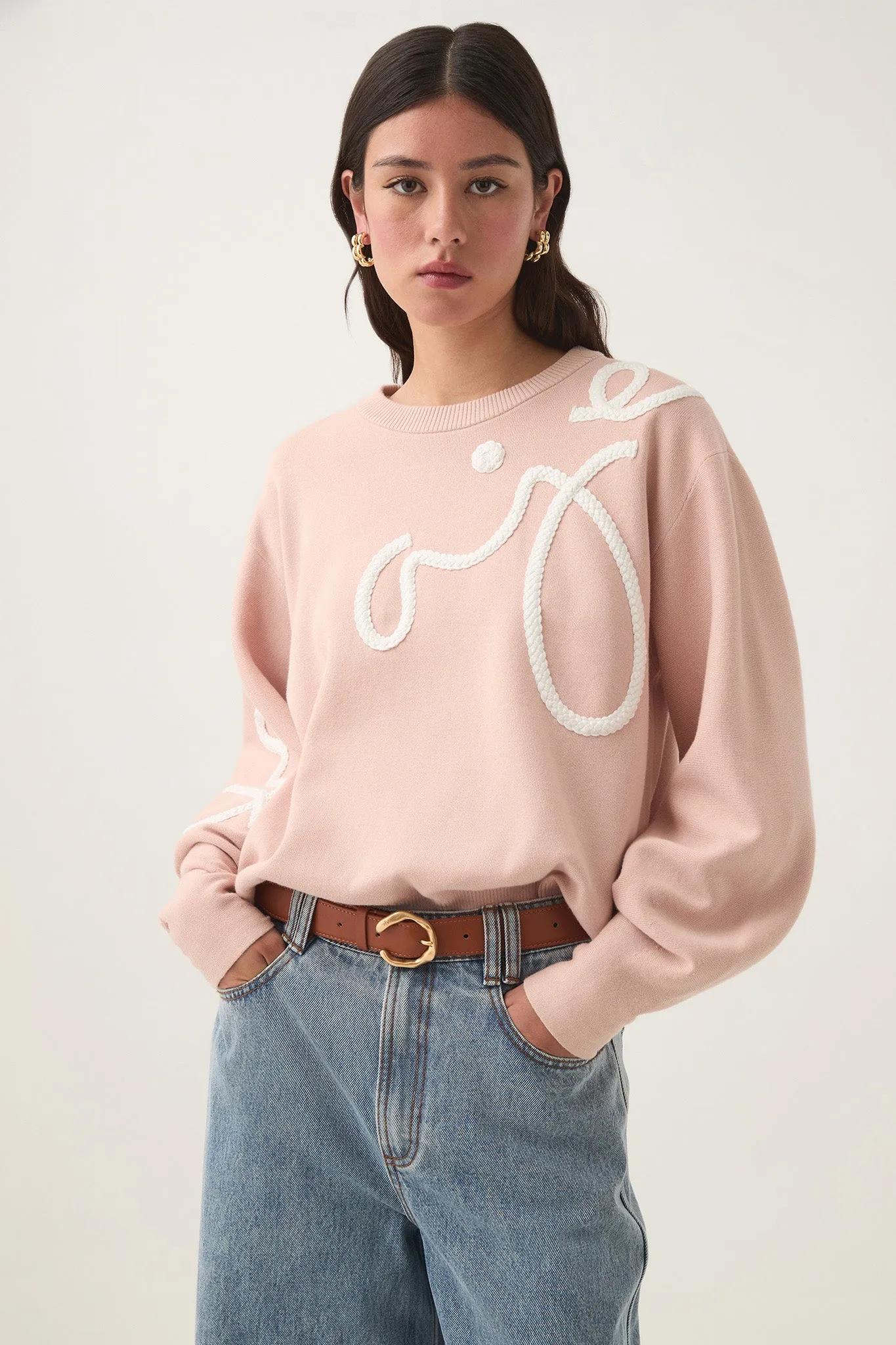 Symbol Calligraphy Knit Jumper sold by Aje