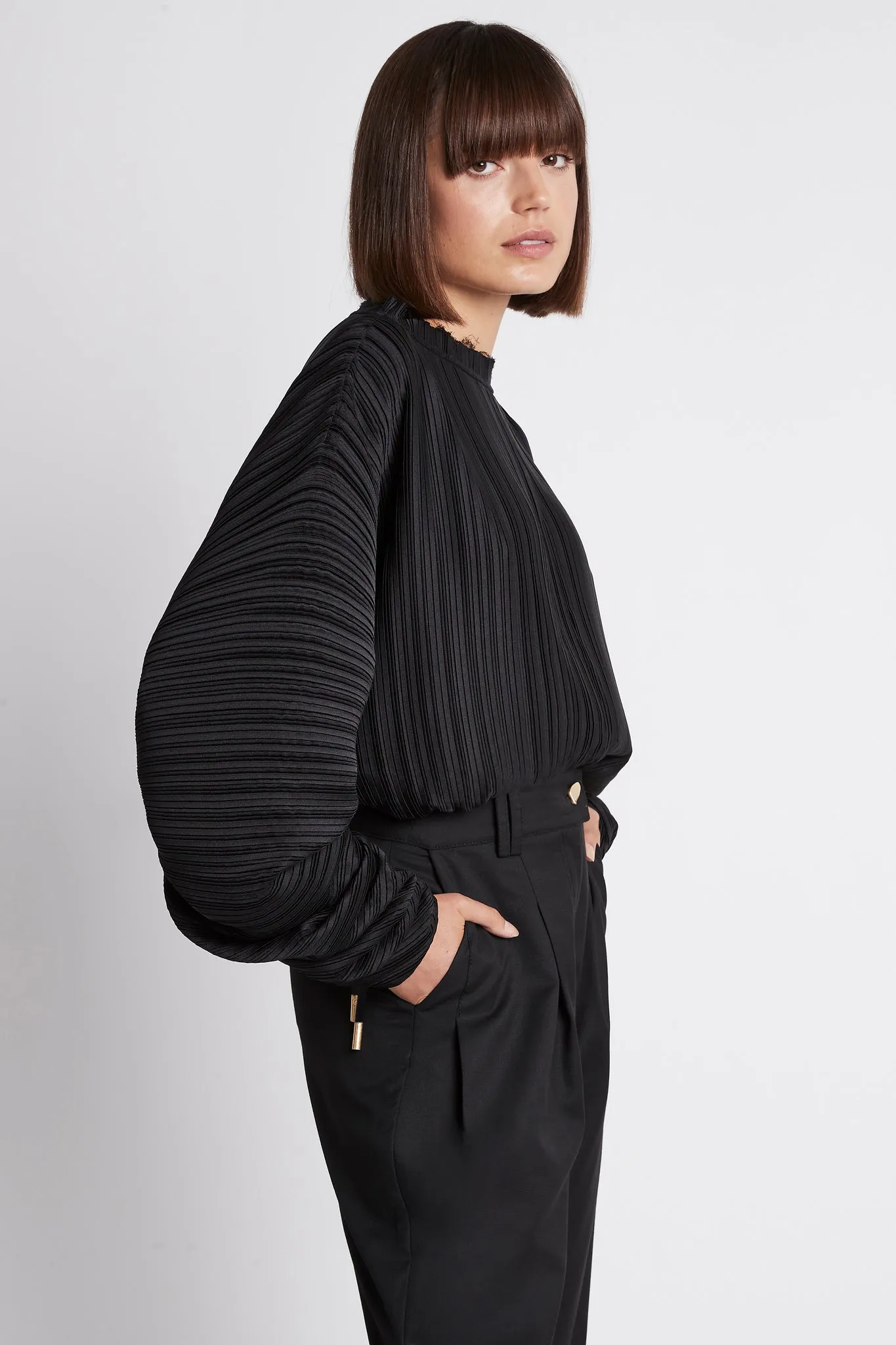 Ripple Pleated Blouse sold by Aje product image thumbnail 4