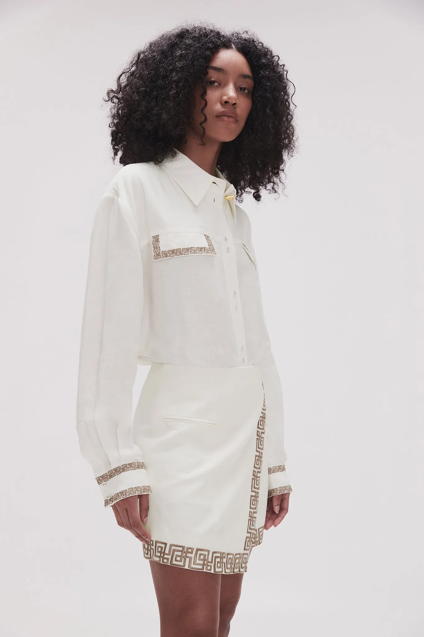 Senses Embroidered Shirt sold by Aje product image thumbnail 5