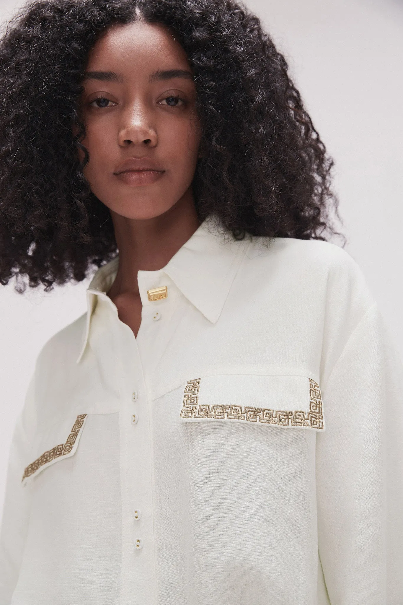 Senses Embroidered Shirt sold by Aje product image thumbnail 4