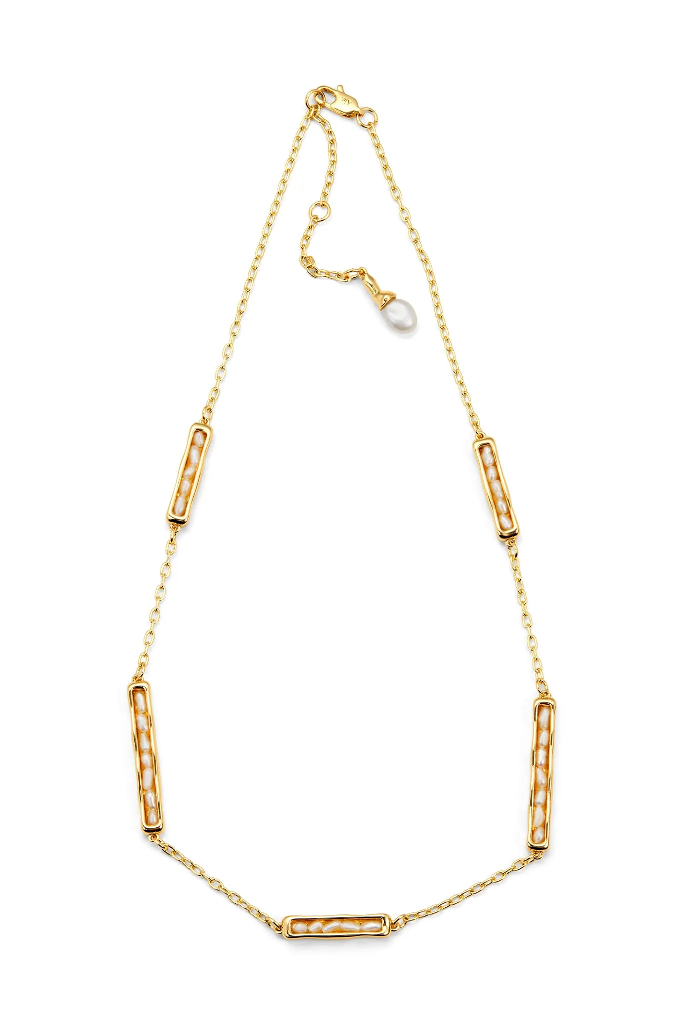 Iria Pearl Bar Necklace sold by Aje product image thumbnail 2