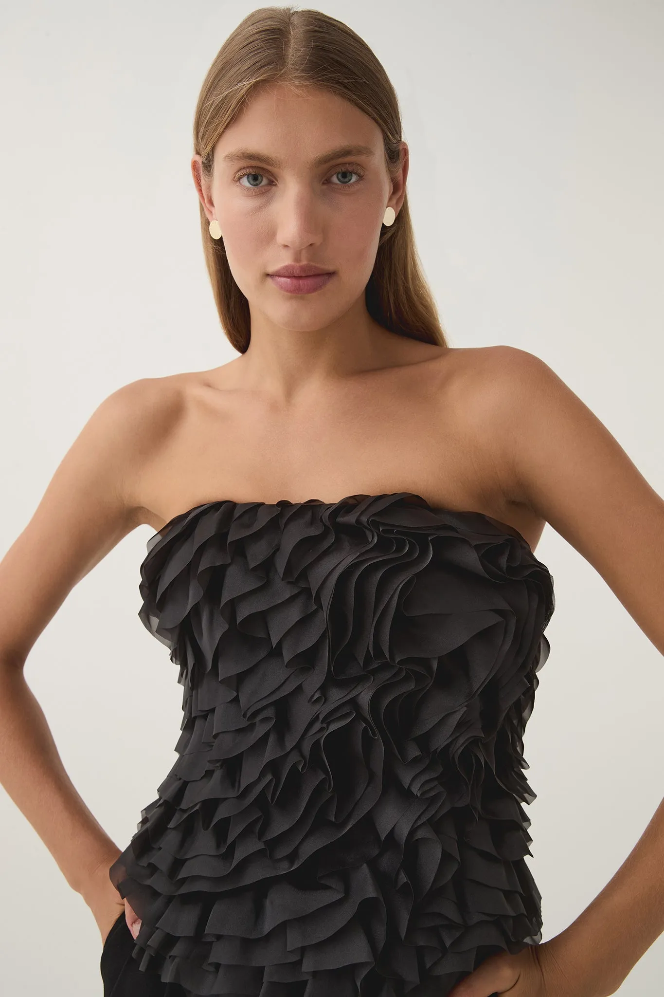 Charmed Rosette Ruffle Bustier sold by Aje product image thumbnail 4