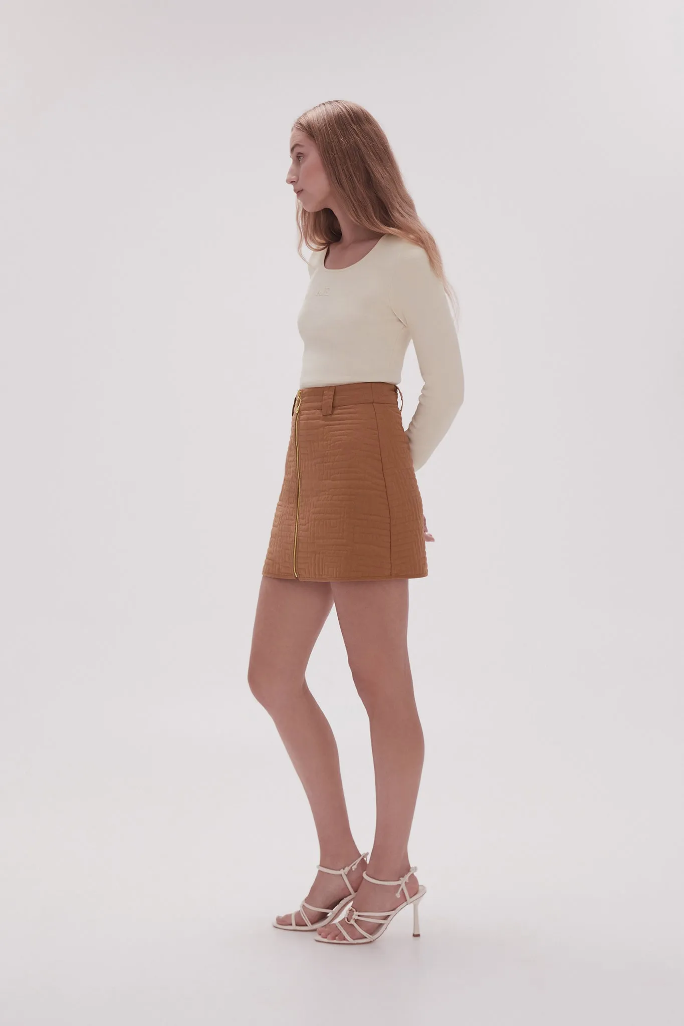 Surrealist Quilted Mini Skirt sold by Aje product image thumbnail 5