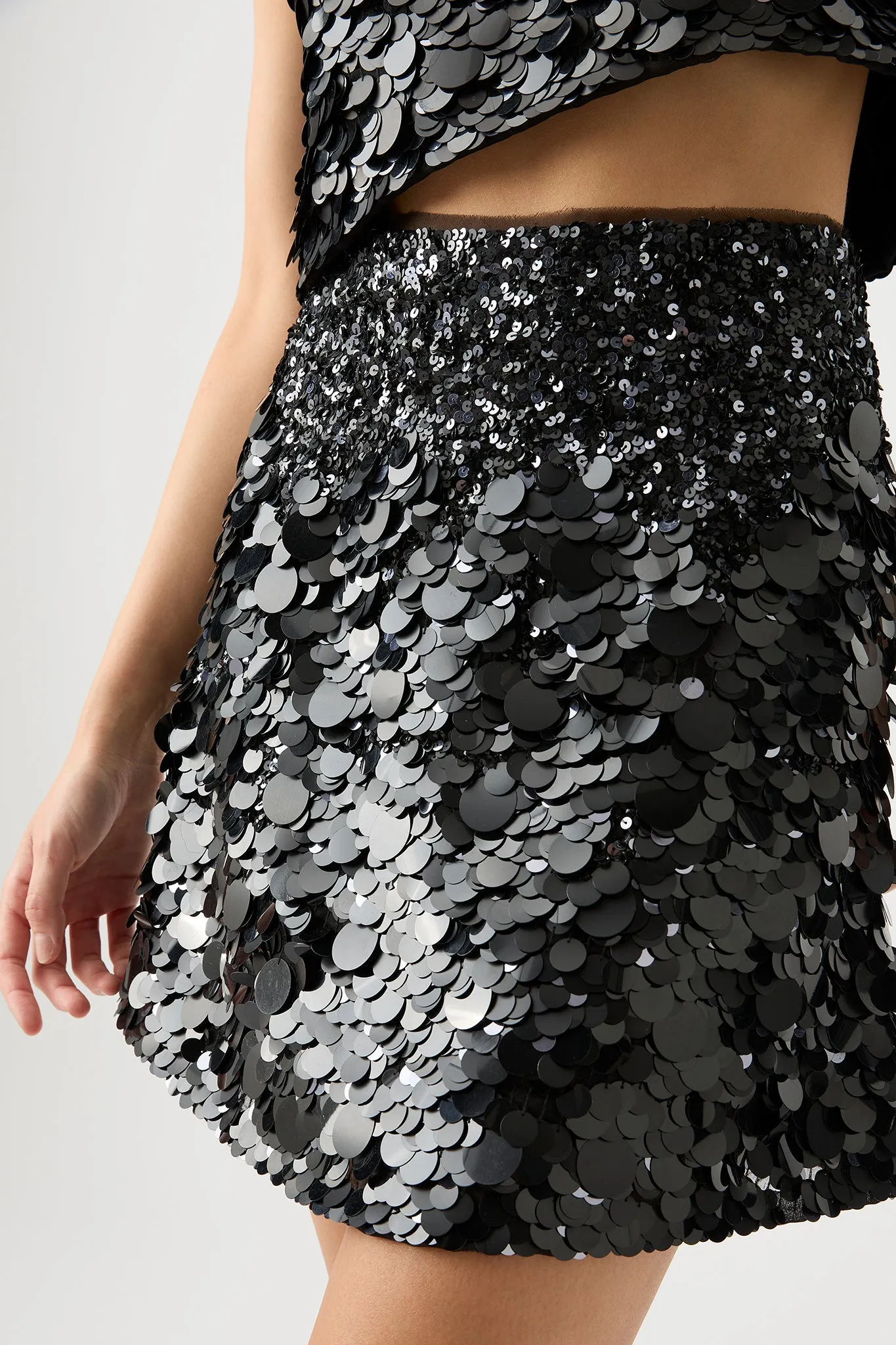 Cherie Sequin Mini Skirt sold by Aje product image thumbnail 4