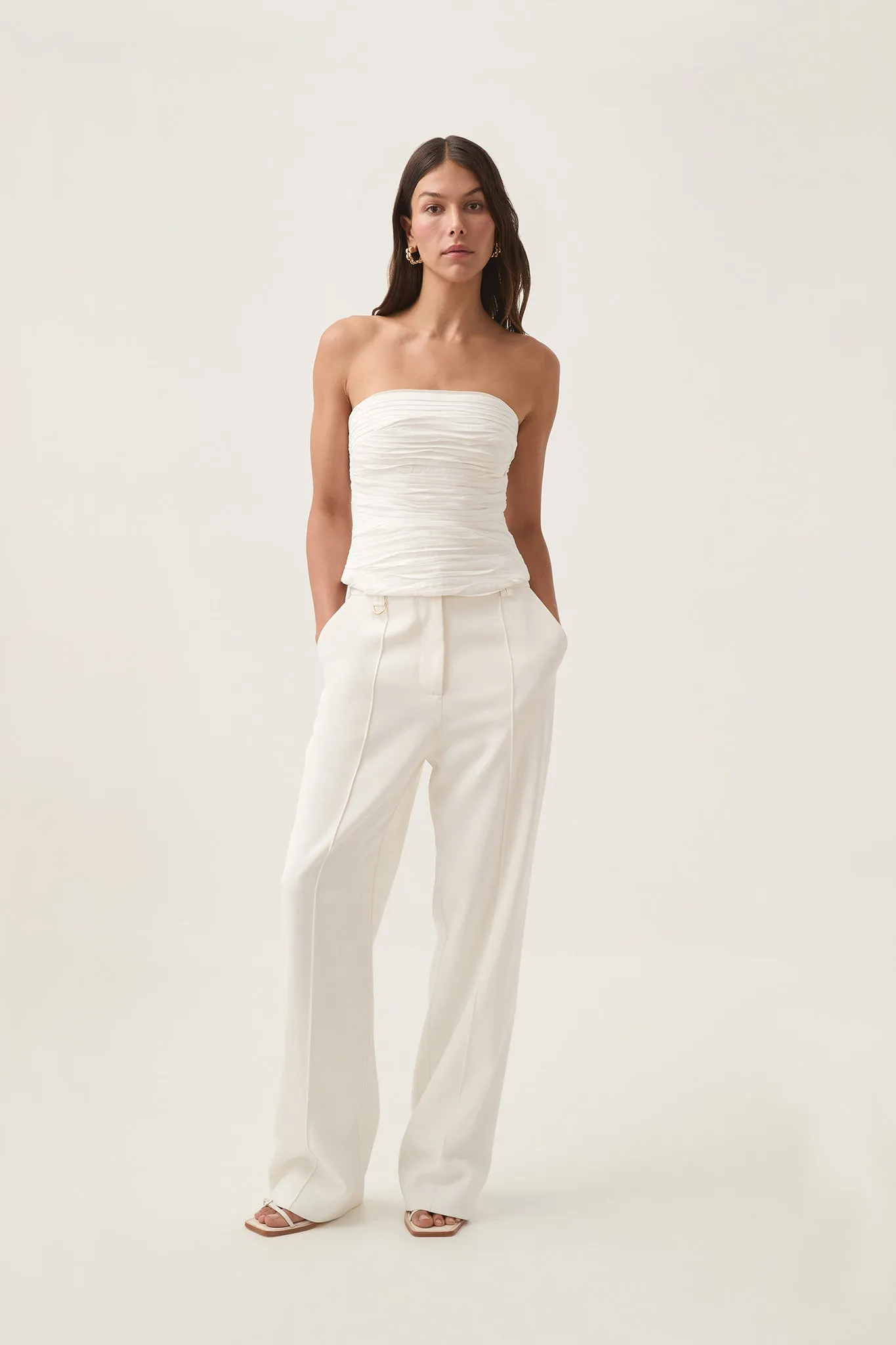 Sunbeam Ruched Bustier sold by Aje