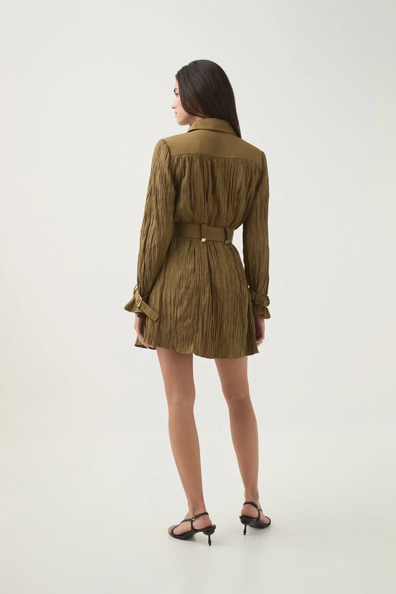 Bays Crushed Pleat Mini Dress sold by Aje product image thumbnail 5