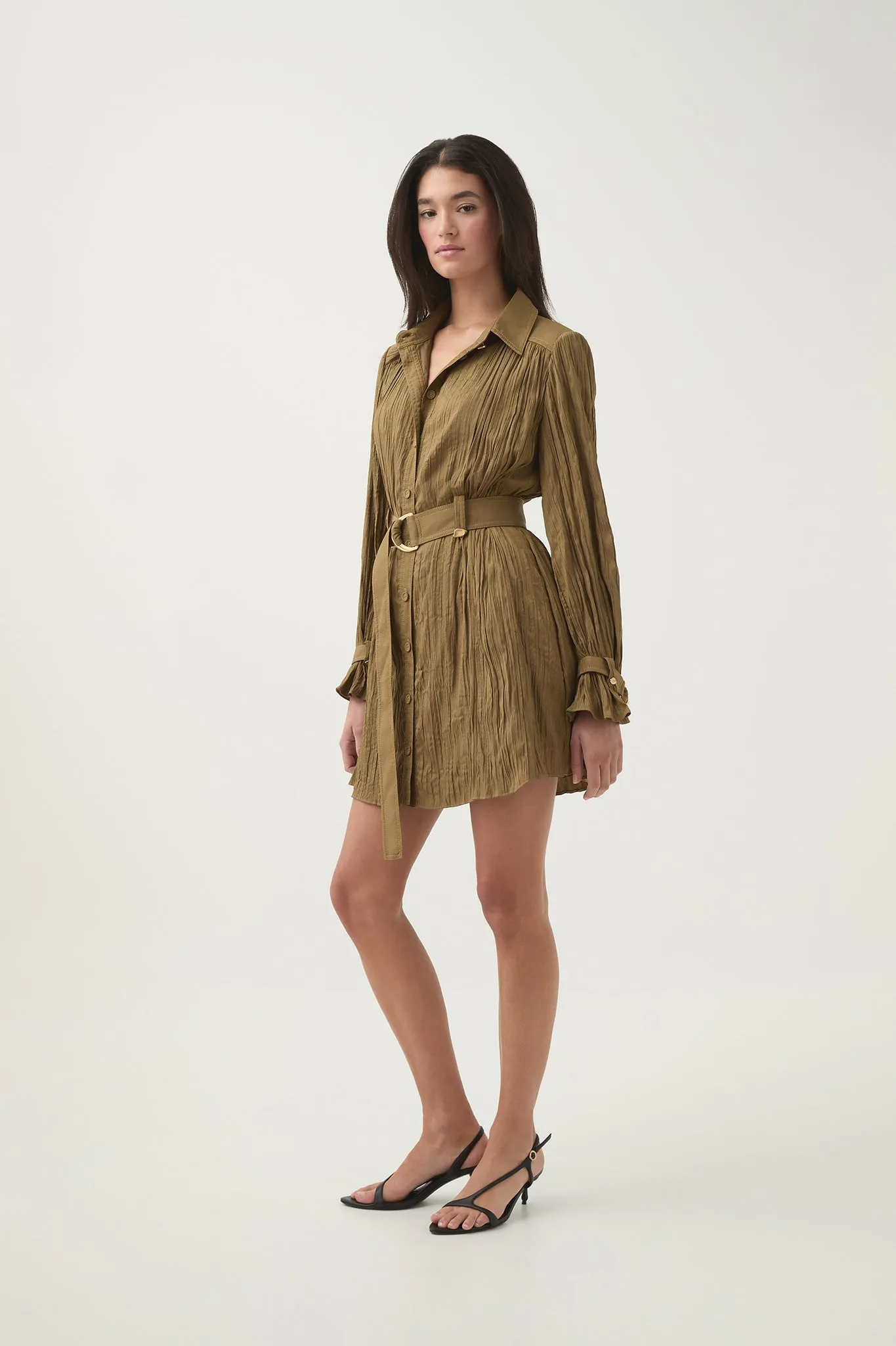 Bays Crushed Pleat Mini Dress sold by Aje product image thumbnail 3