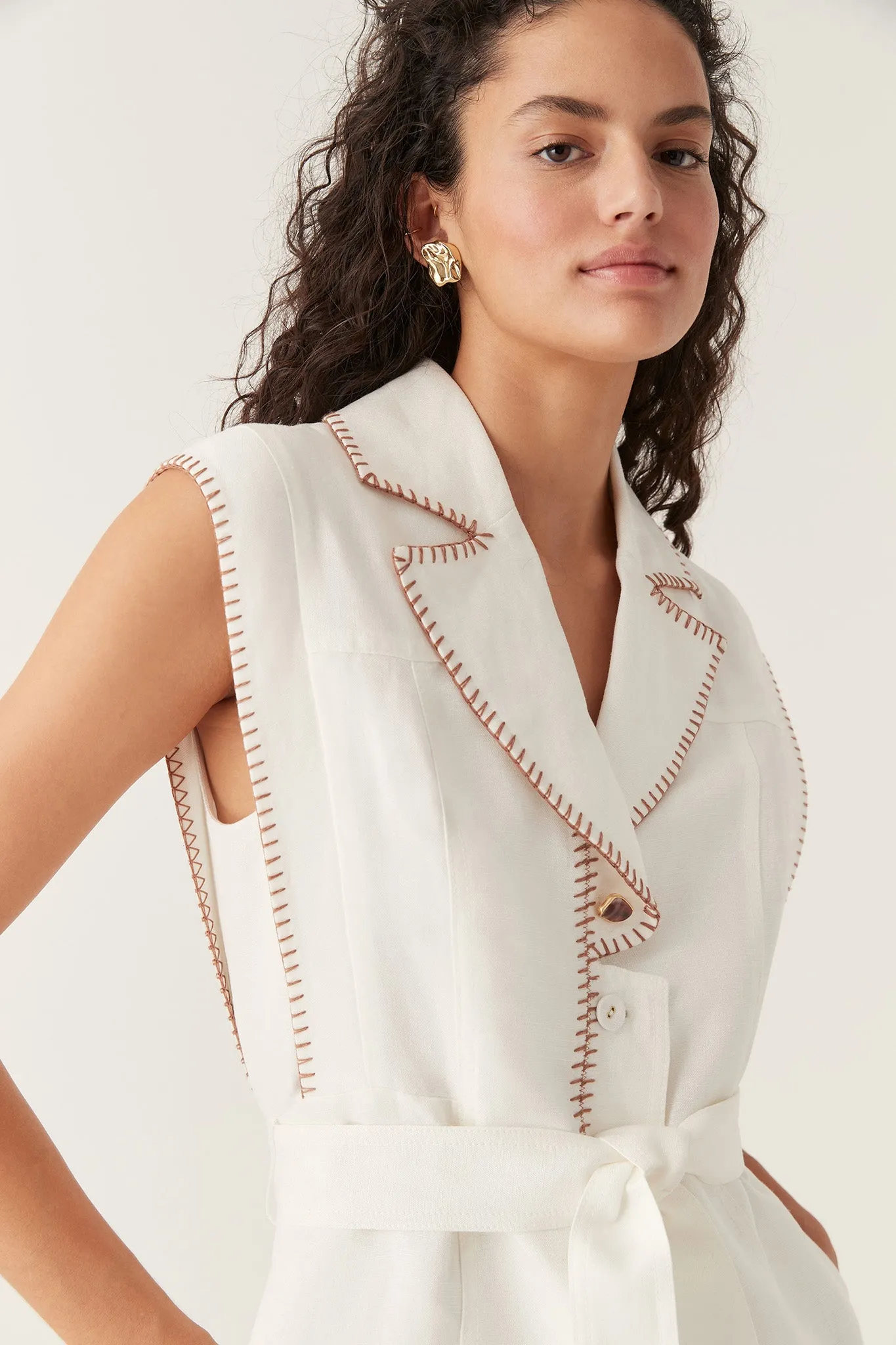Sahira Barbstitch Mini Dress sold by Aje product image thumbnail 4