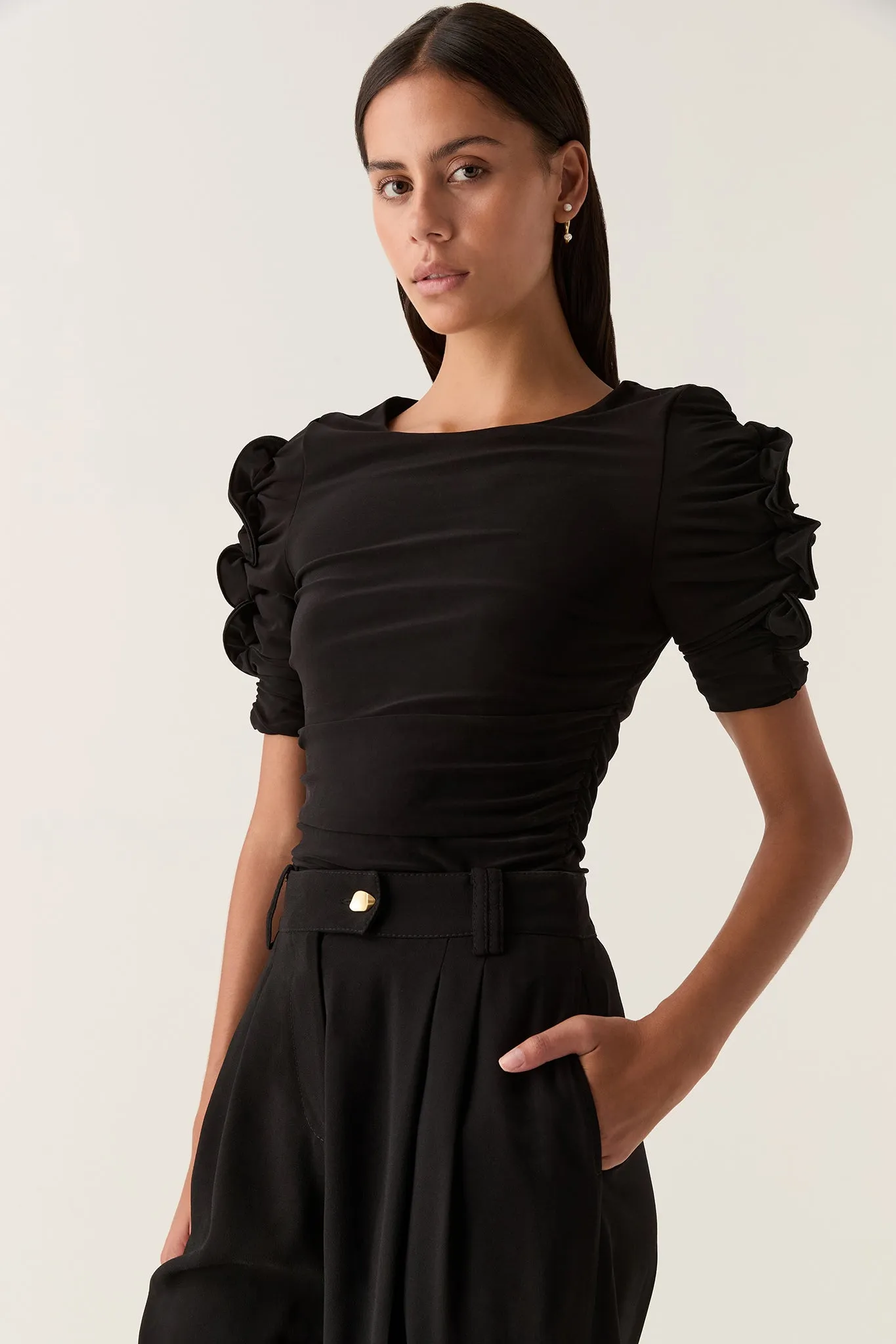 Elixir Gathered Jersey Top sold by Aje product image thumbnail 5